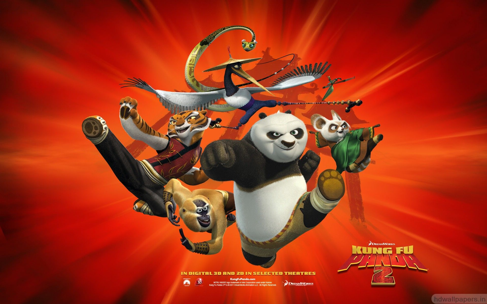 Kung Fu Panda personaggi gruppo, 1920x1200 WUXGA, PC