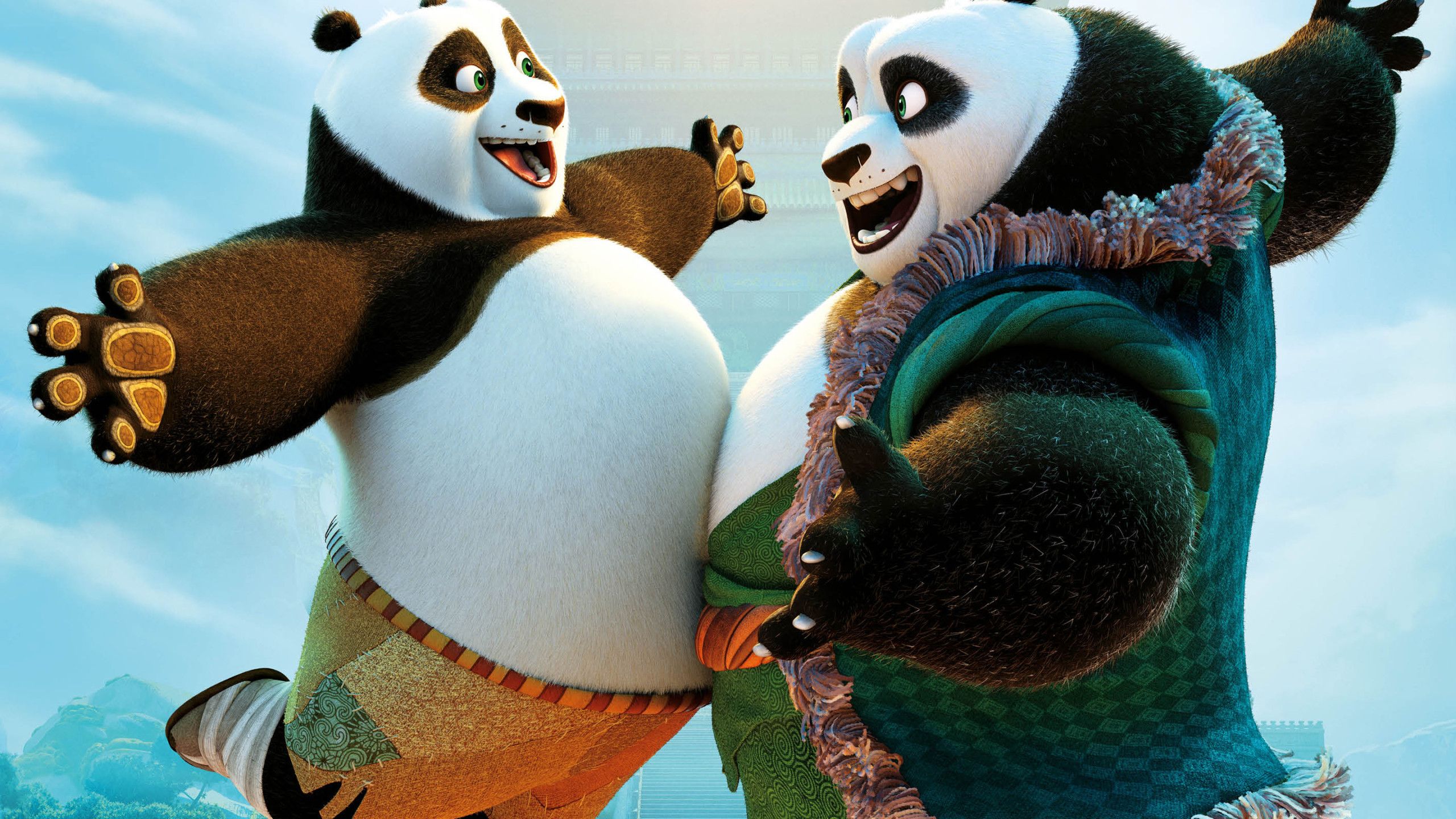 Kung Fu Panda Po e panda, 2560x1440 2K QHD, PC