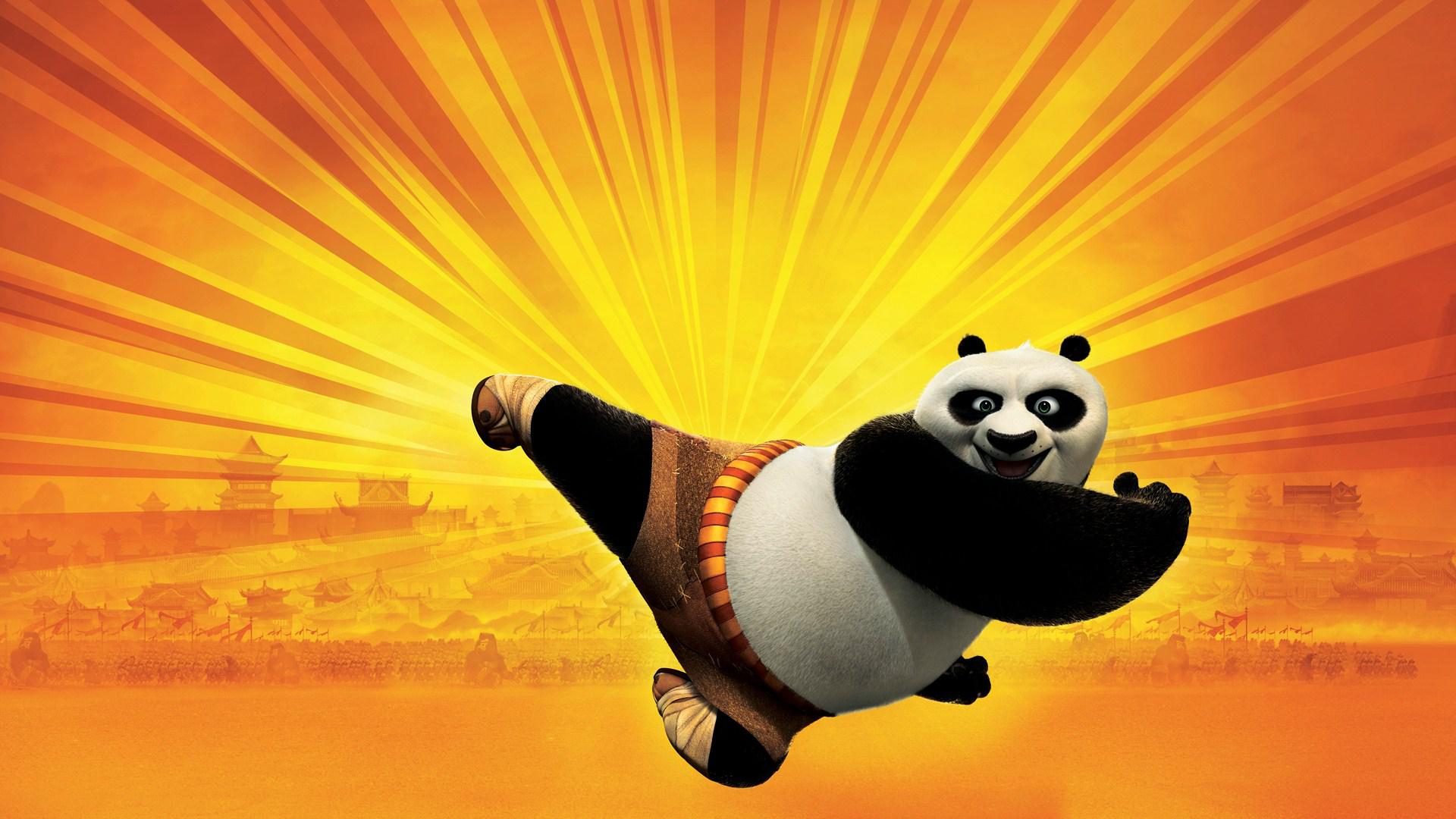 Kung Fu Panda Po calcio, 1920x1080 Full HD 1080p, Laptop
