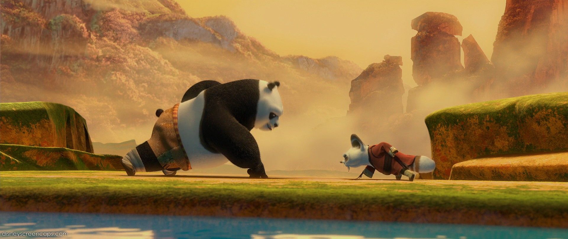 Po e Shifu Kung Fu Panda, 1920x810 Panoramico, Dual Screen
