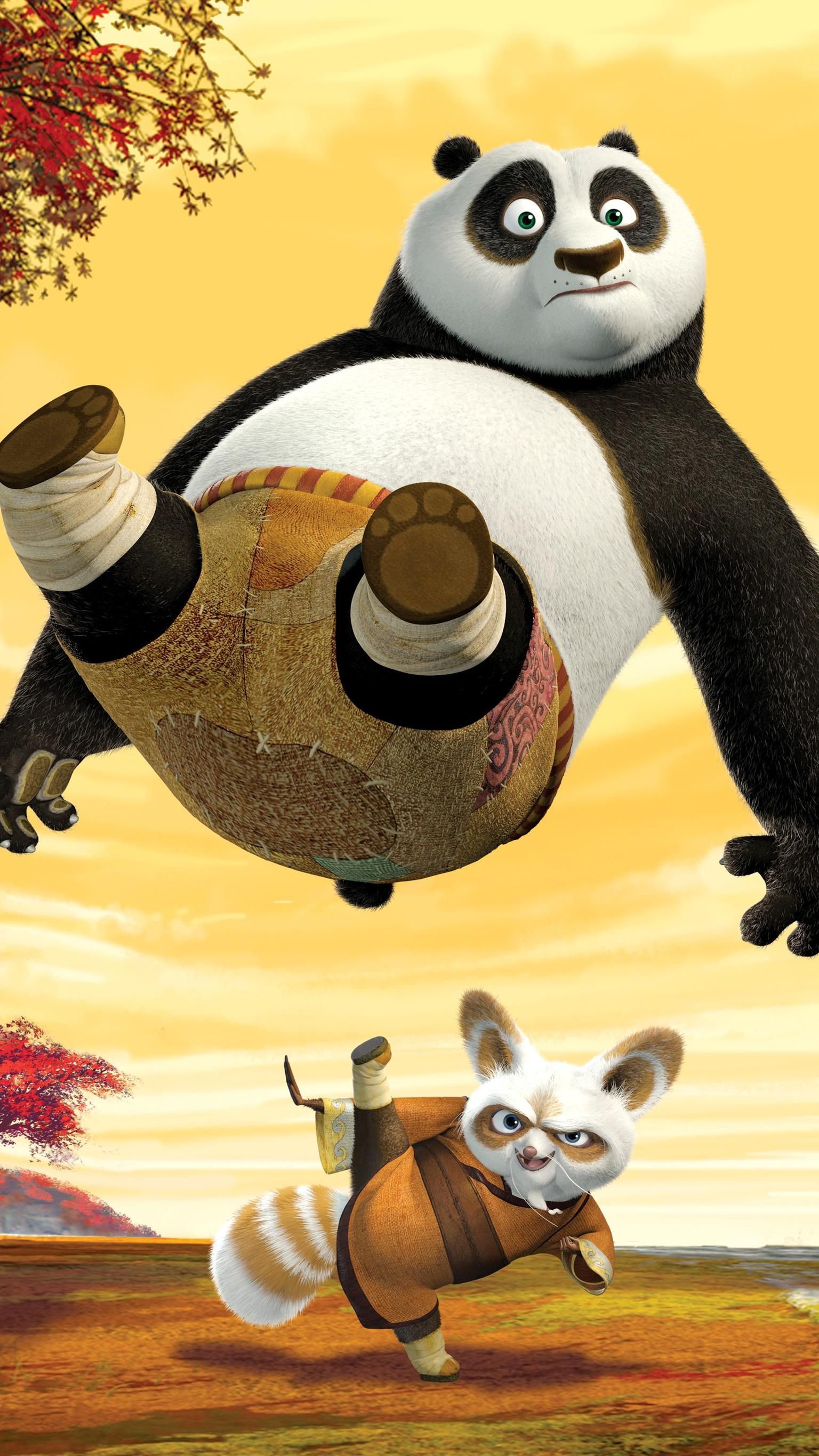 Kung Fu Panda Po e Shifu, 1536x2732 Verticale, Mobile
