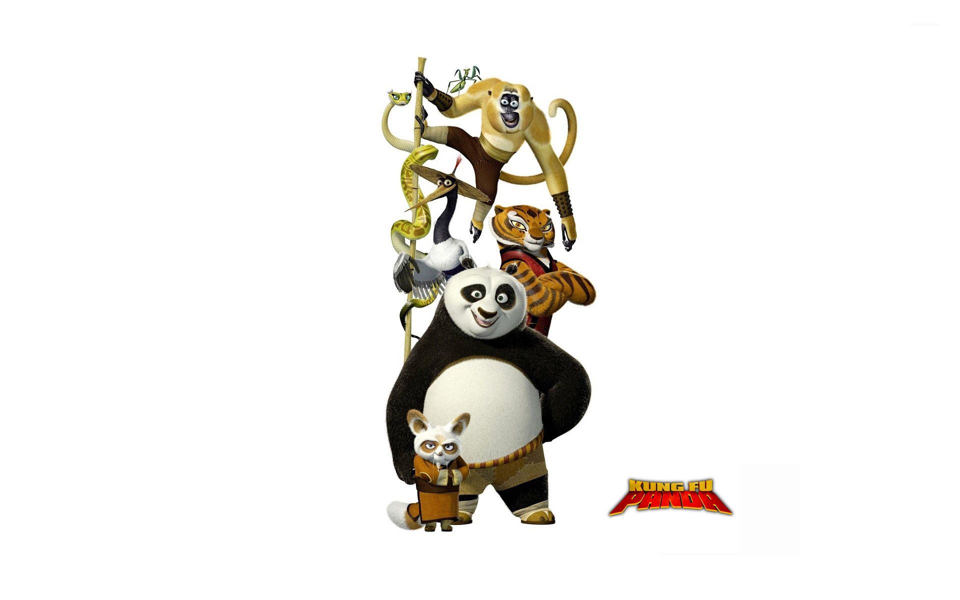 Kung Fu Panda personaggi impilati, 1920x1200 Full HD+ WUXGA, PC
