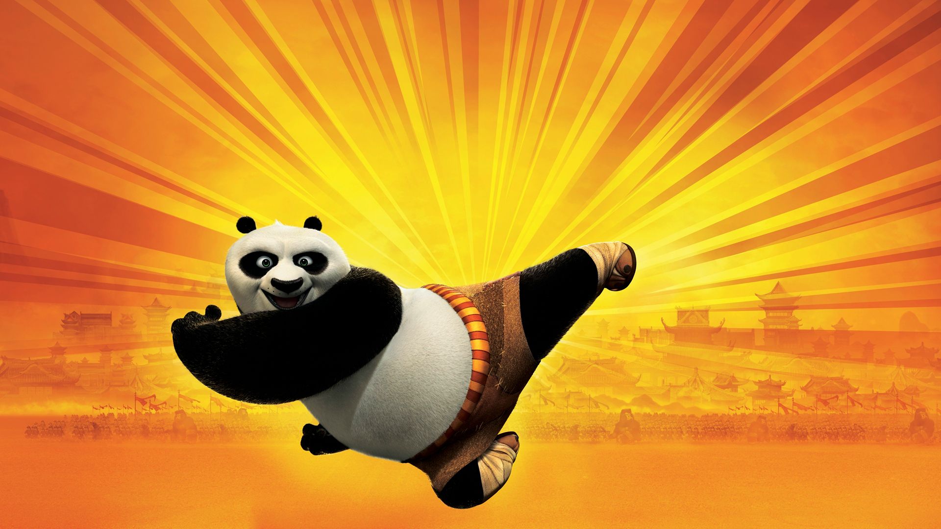 Kung Fu Panda calcio volante, 1920x1080 1080p, PC Desktop