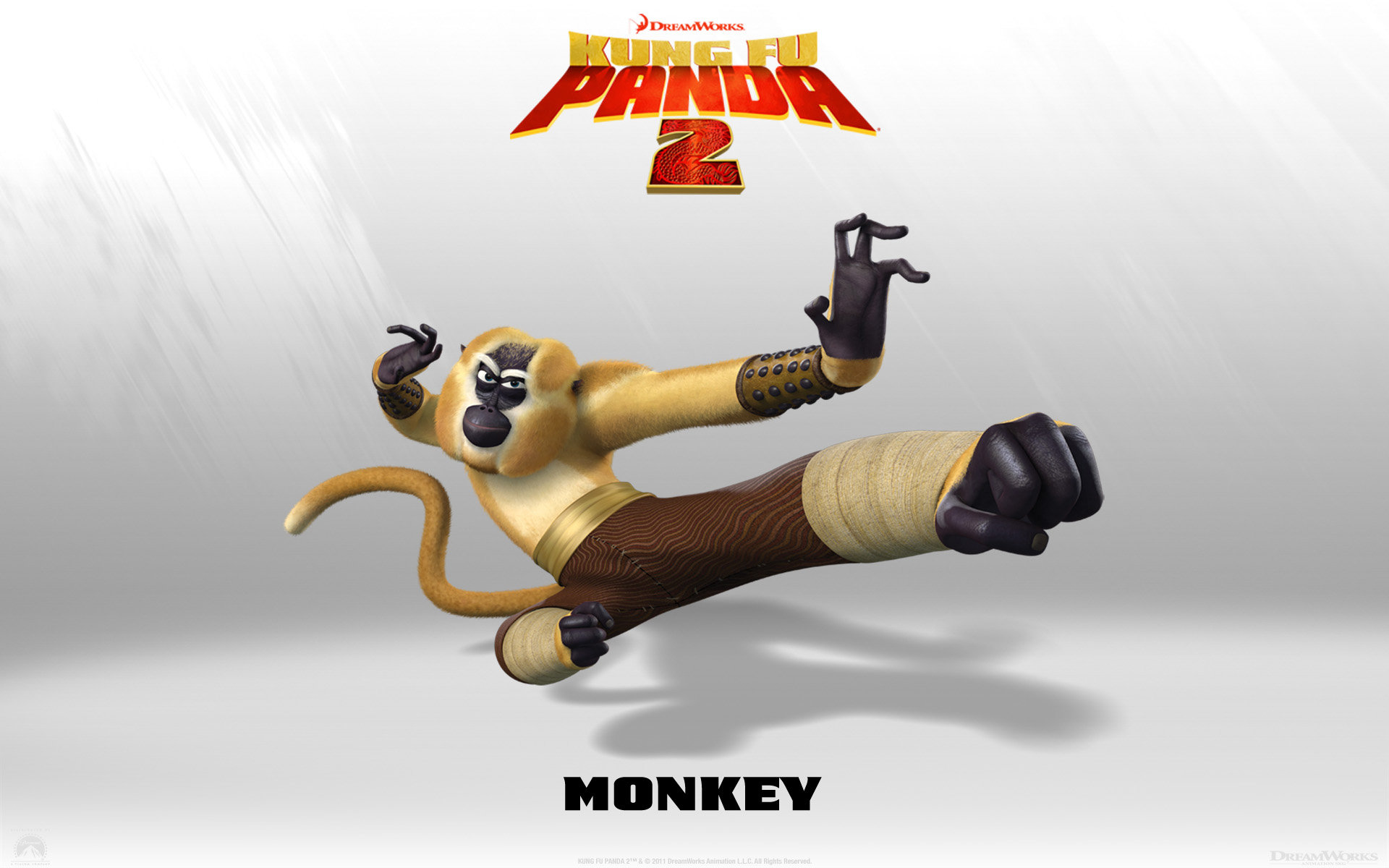 Monkey, Kung Fu Panda 2, 1920x1200 Full HD+, Desktop