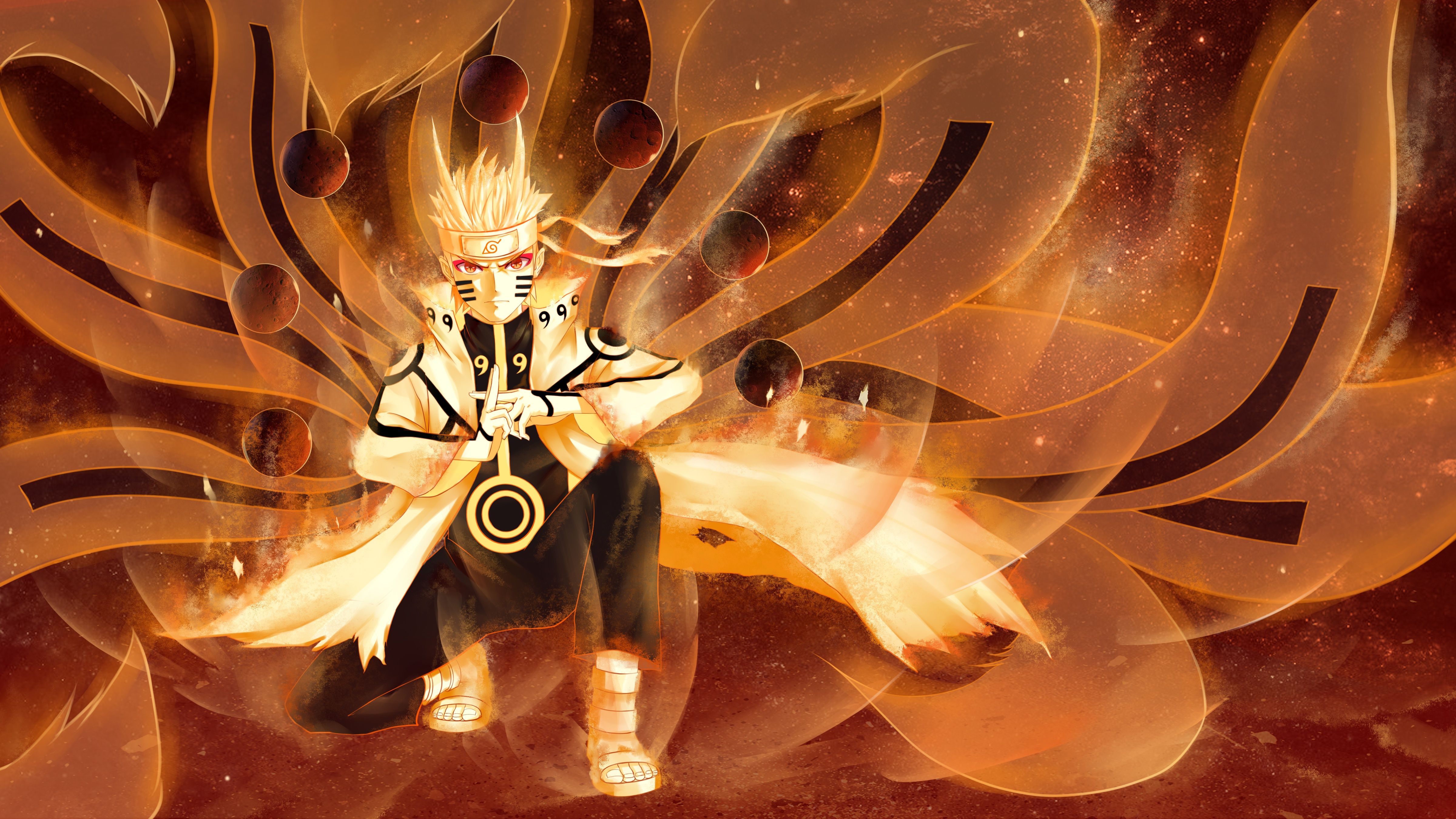 Naruto modalità Kurama, 4800x2700 4K Ultra HD, Monitor 4K
