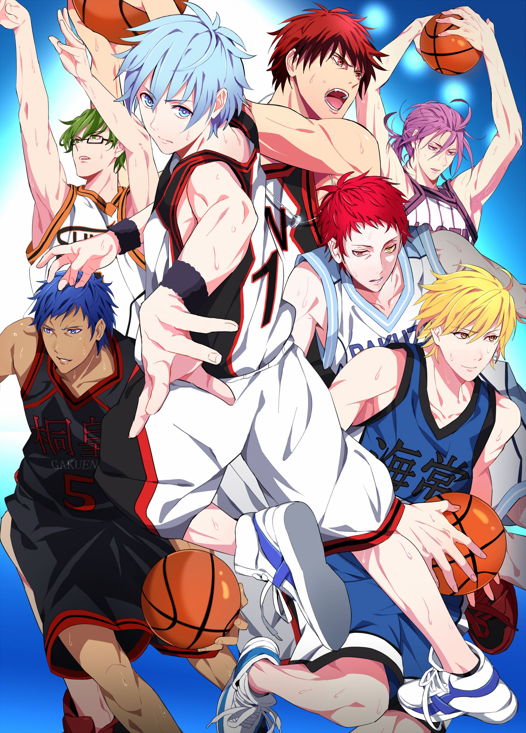 Kuroko no Basket personaggi basket, 1796x2500 Full HD Verticale, iPhone