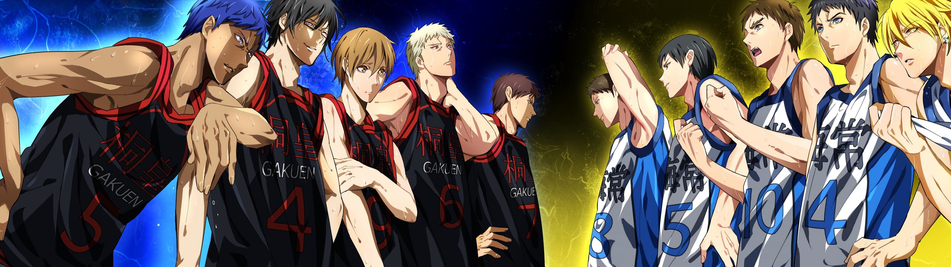 Kuroko no Basket squadre anime, 3200x900 Panoramico, Dual Screen