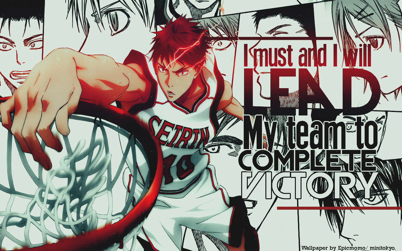 Kuroko no Basket Seirin personaggio rosso, 1280x800 720p, Laptop