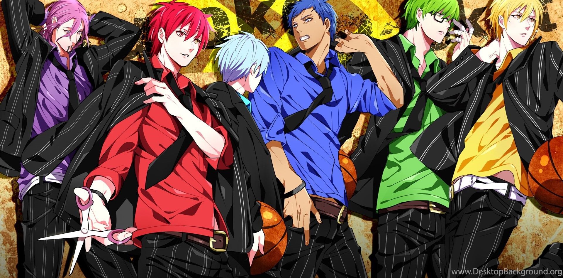 Personaggi Kuroko no Basket colorati, 1920x947 Full HD 1080p, Desktop
