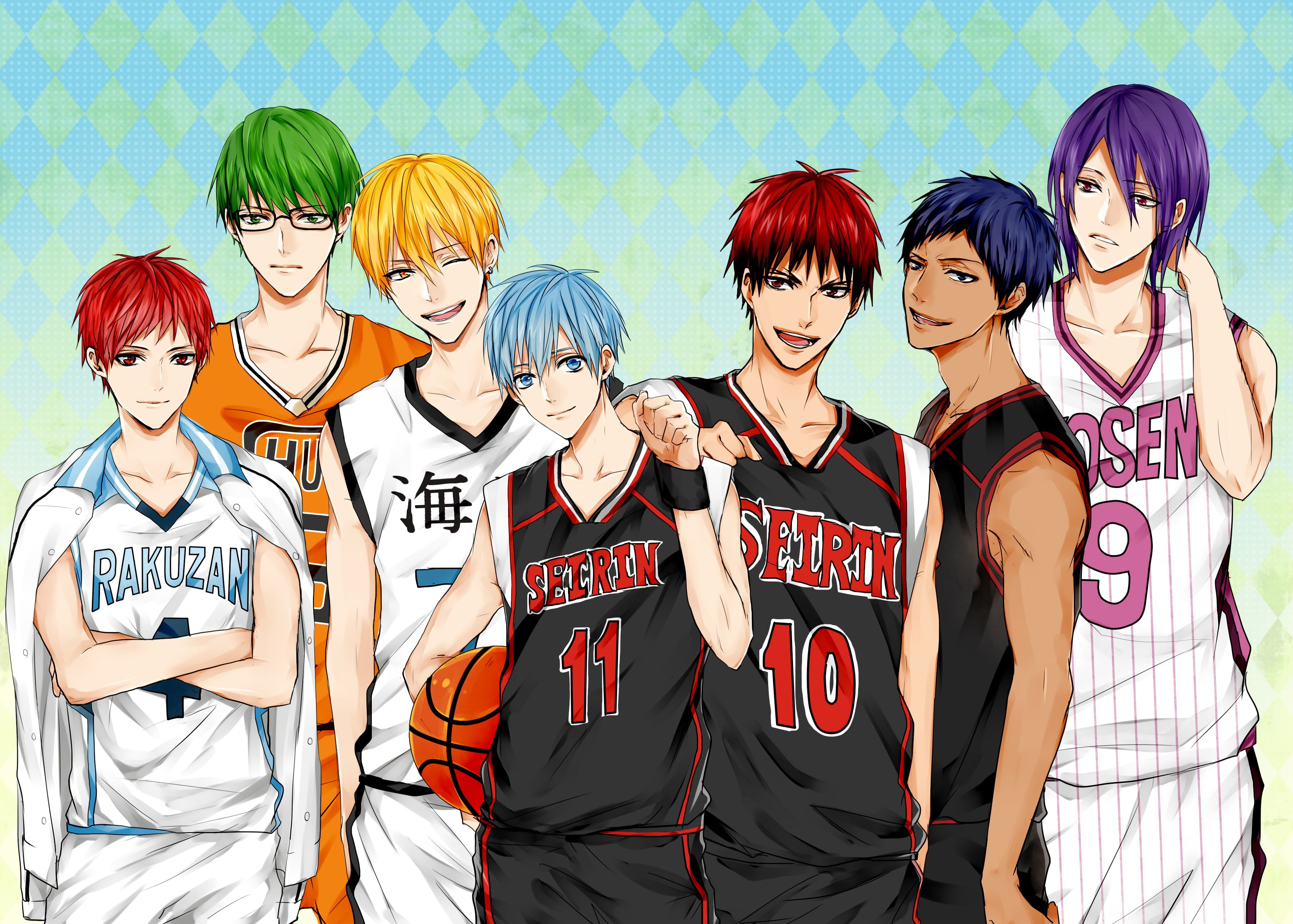 Personaggi Kuroko no Basket gruppo, 3624x2590 2K, Monitor Gaming