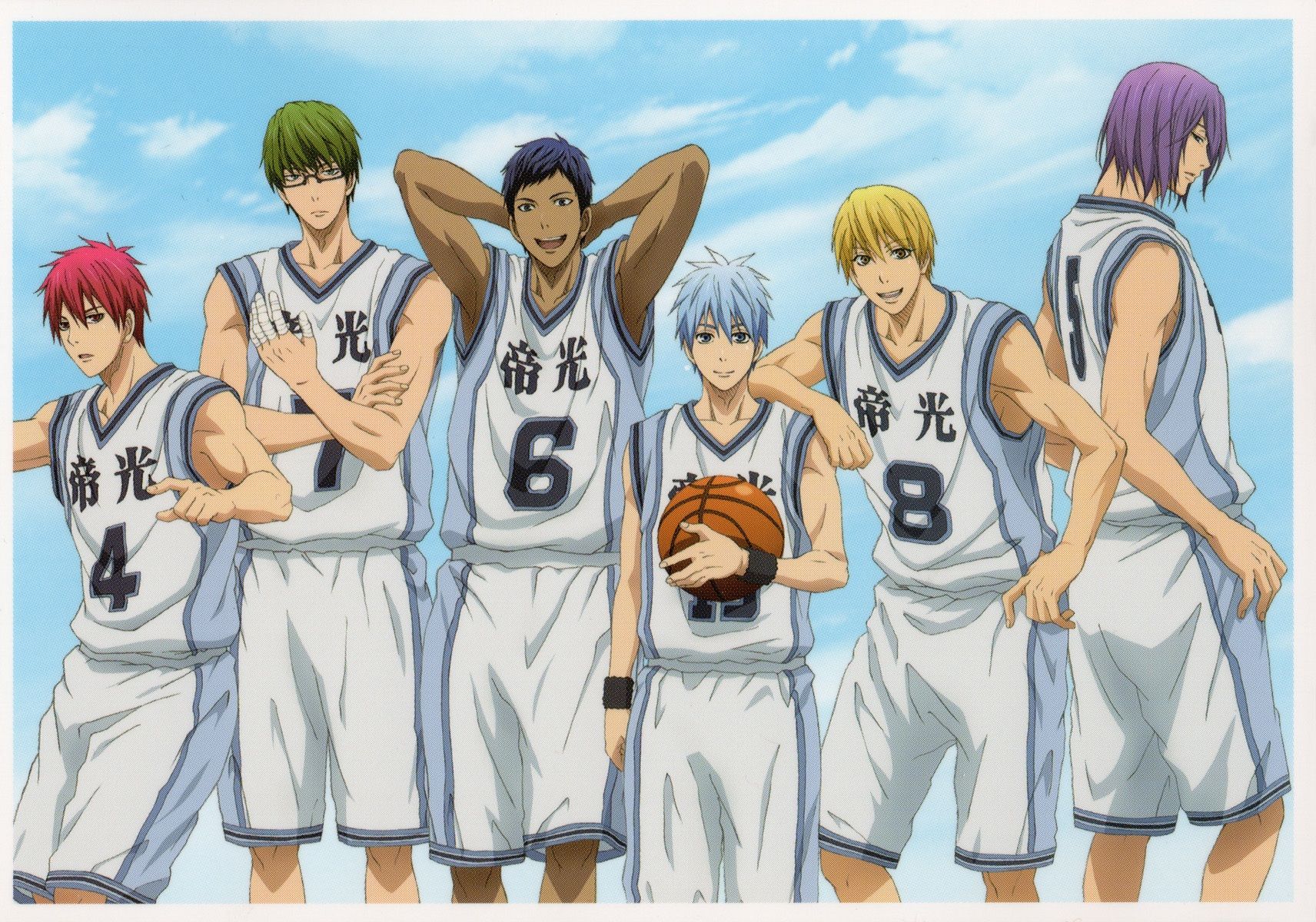 Kiseki no Sedai, Kuroko no Basket, 1712x1200 HD, PC