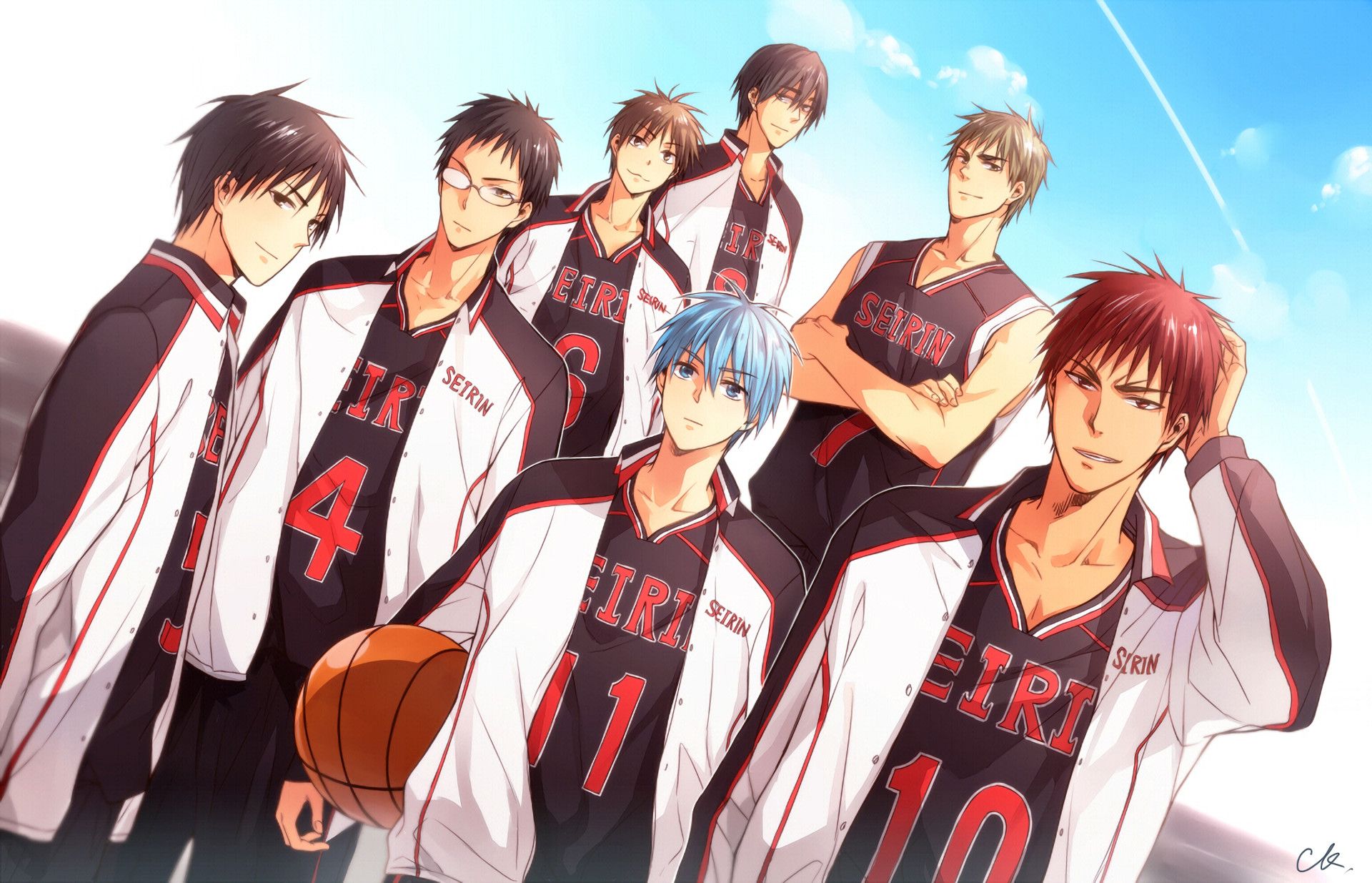Squadra Seirin, Kuroko no Basket, 1920x1235 Full HD+, PC