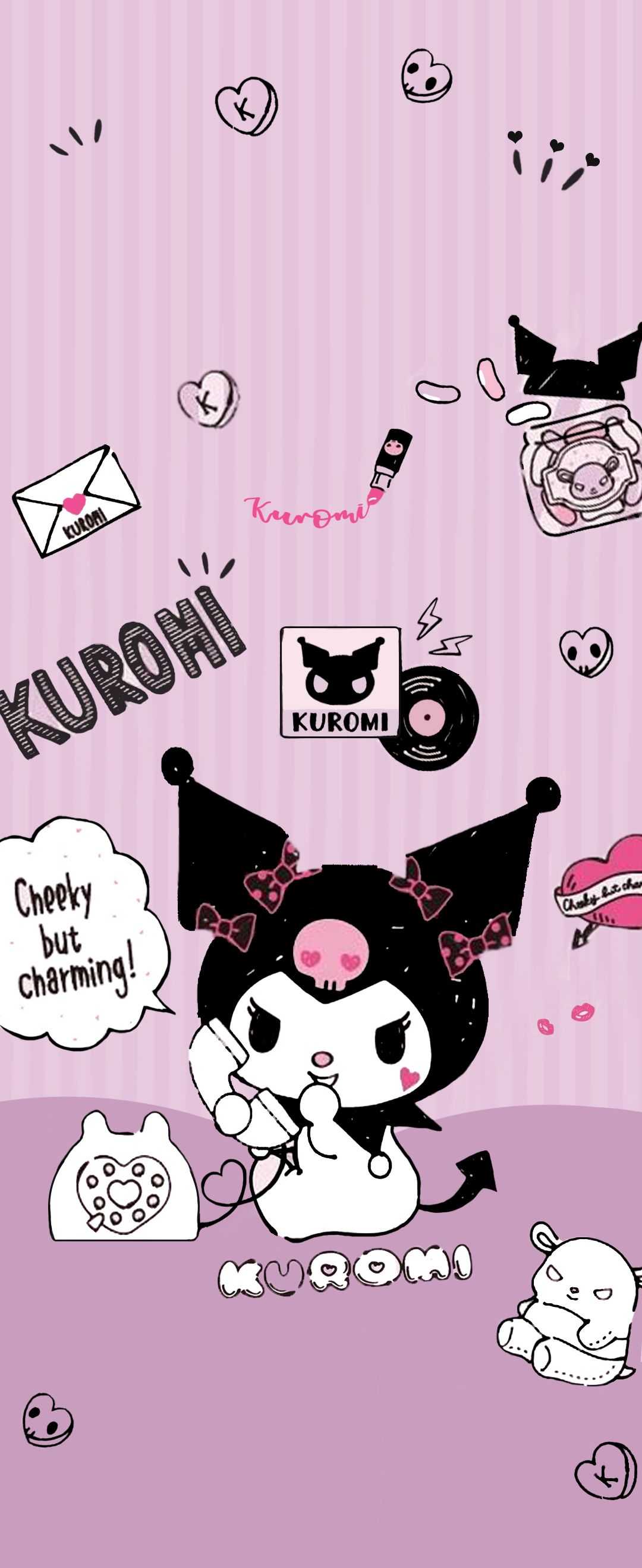 Kuromi personaggio Sanrio, 1080x2636 Verticale, Mobile