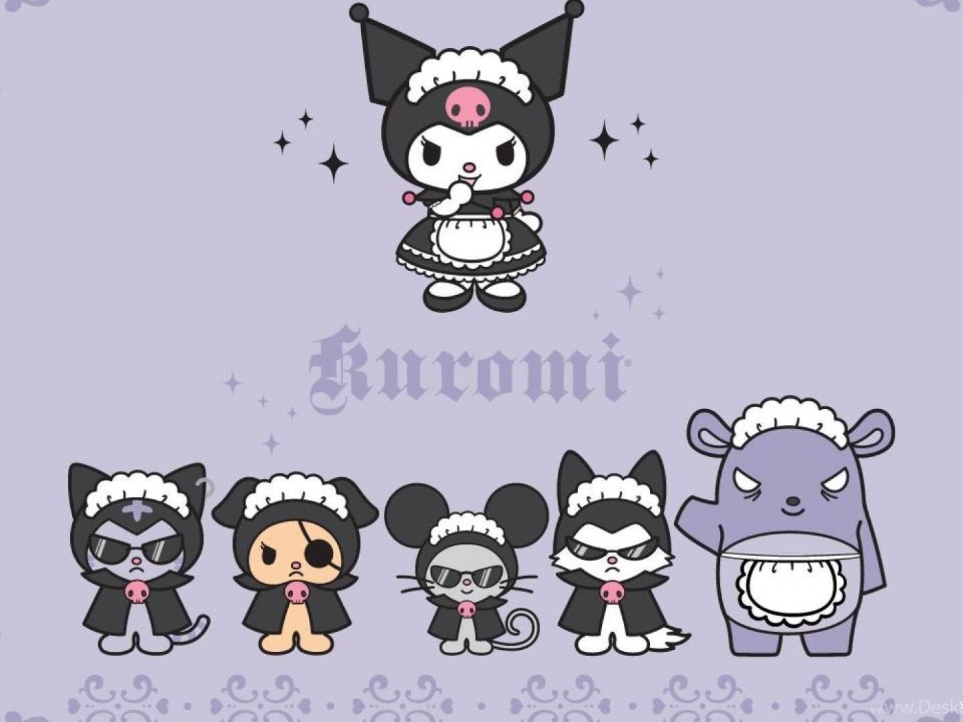 Kuromi e personaggi Sanrio maid, 1400x1050 HD, HP Laptop