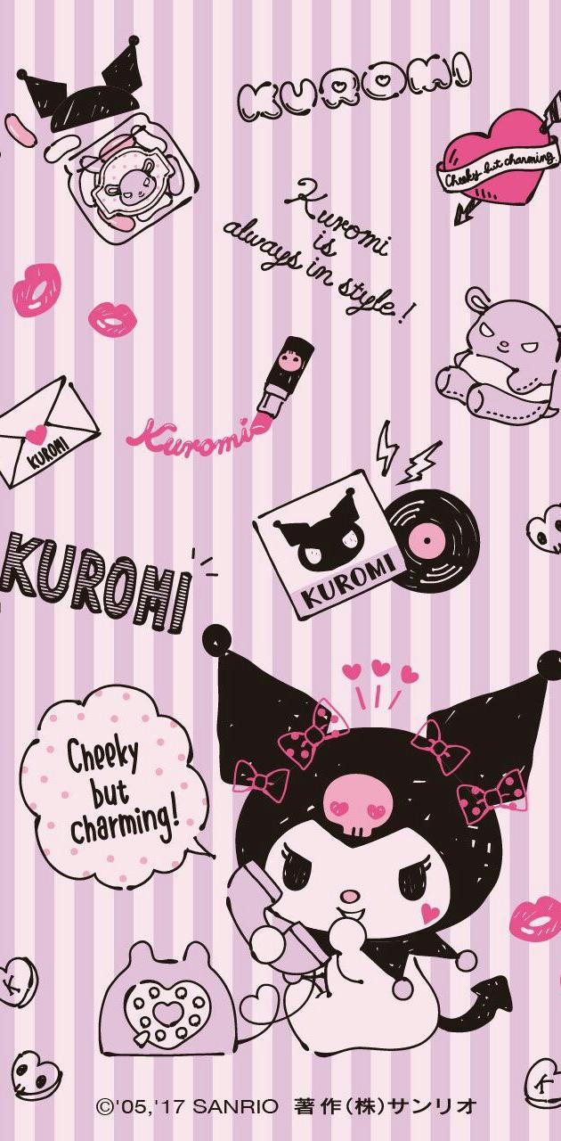 Kuromi personaggio Sanrio rosa, 630x1280 Verticale, Mobile