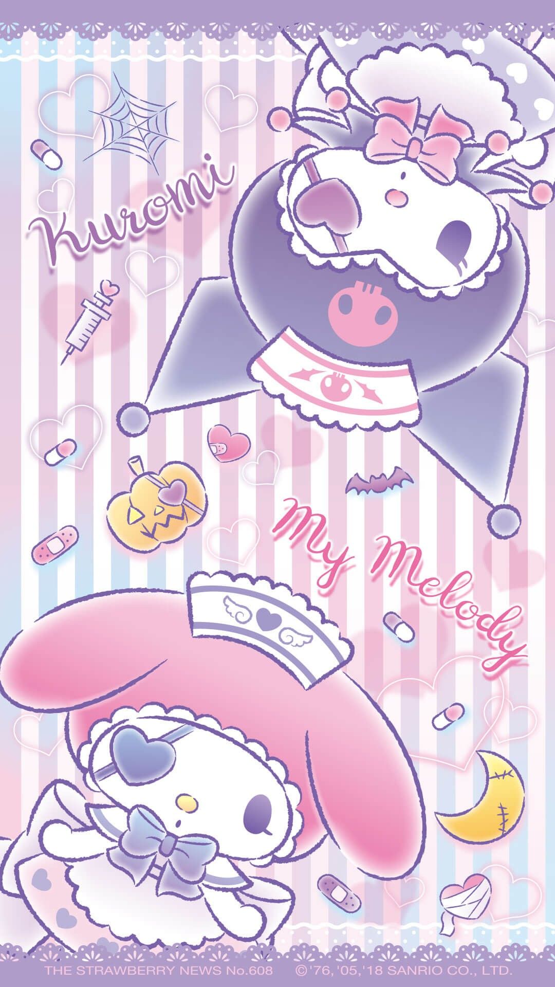 Kuromi e My Melody personaggi, 1080x1920 Full HD Verticale, iPhone