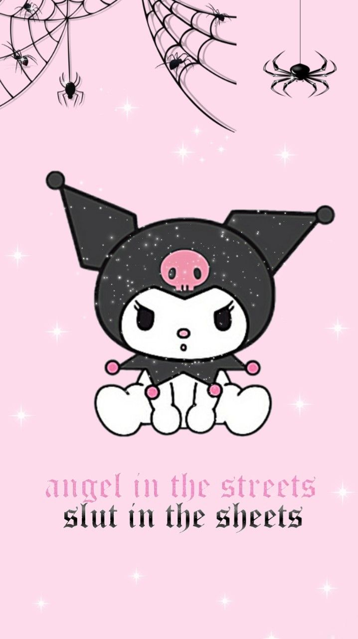 Kuromi personaggio sfondo rosa, 718x1280 Verticale, Xiaomi