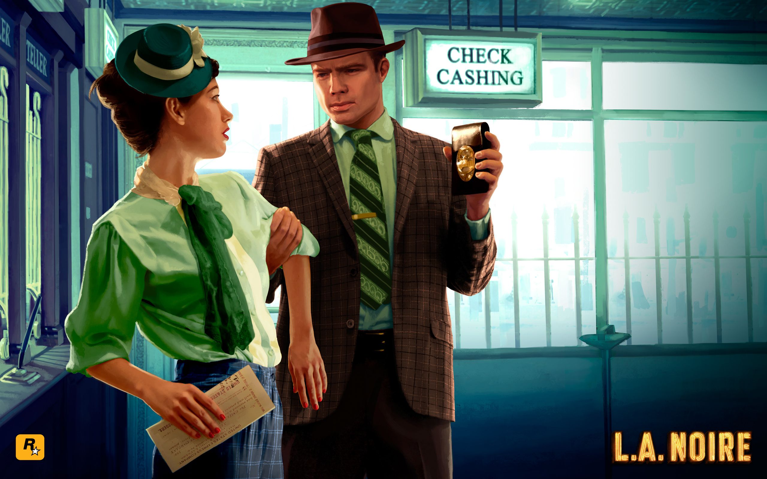 L.A. Noire investigatore e donna, 2560x1600 WQXGA, Laptop