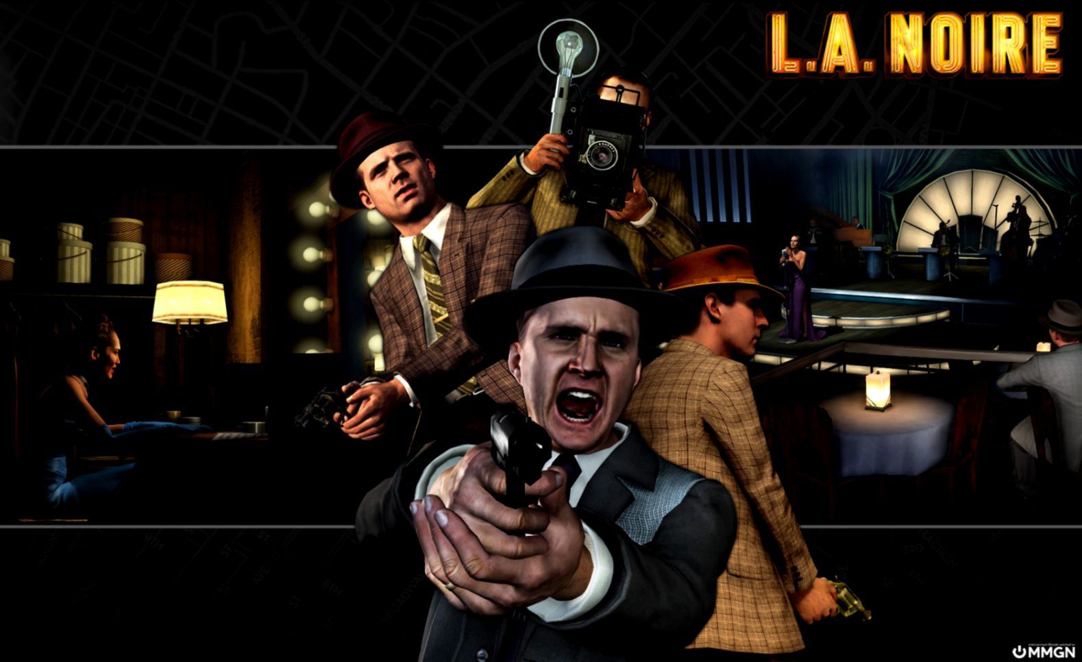 L.A. Noire poster detective armato, 1579x966 HD, Desktop
