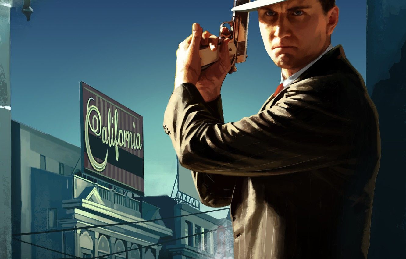 L.A. Noire detective con fotocamera, 1332x850 720p, PC