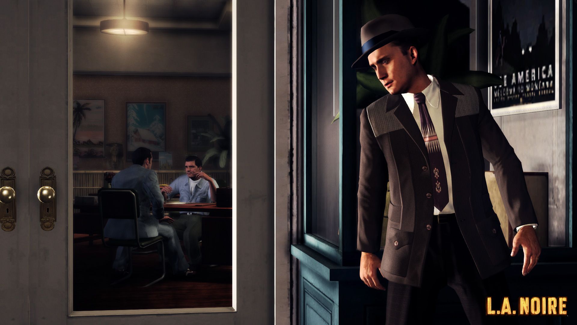 L.A. Noire detective con cappello, 1920x1080 Full HD 1080p, Desktop
