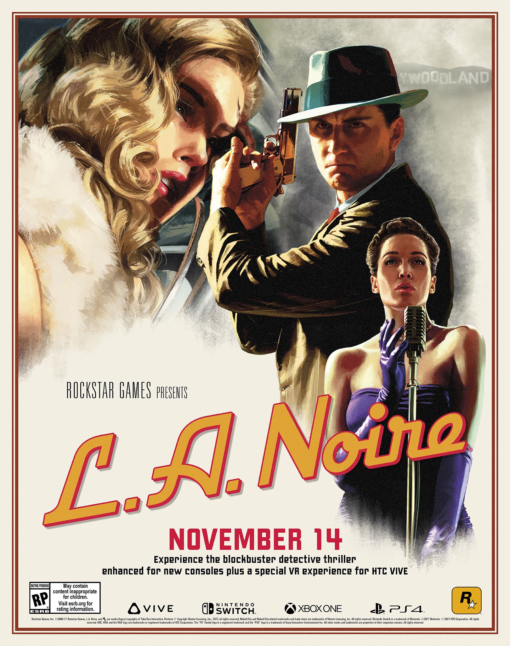 Poster L.A. Noire, 1620x2052 Verticale, Xiaomi
