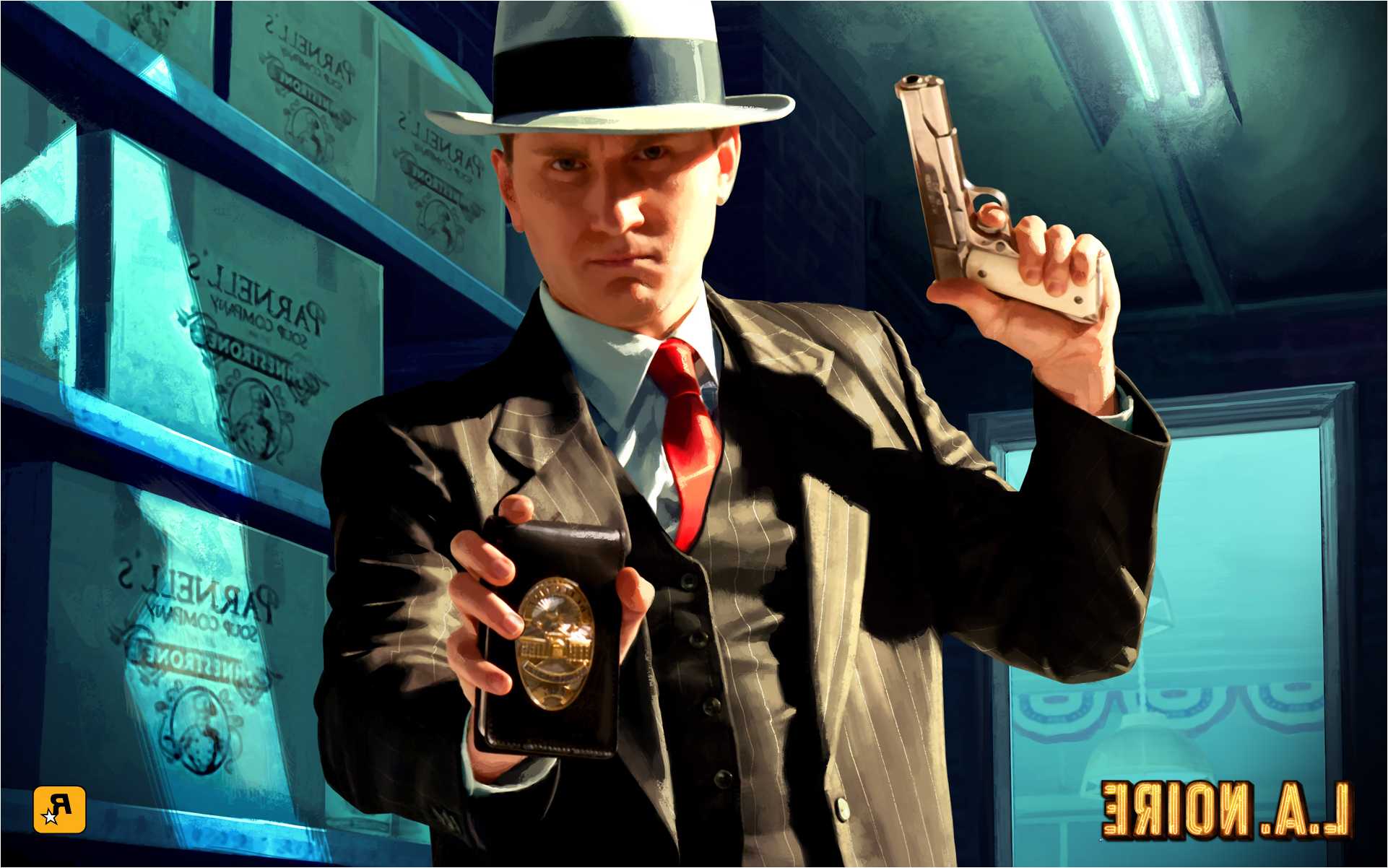 L.A. Noire detective distintivo pistola, 1922x1202 Full HD+ WUXGA, PC