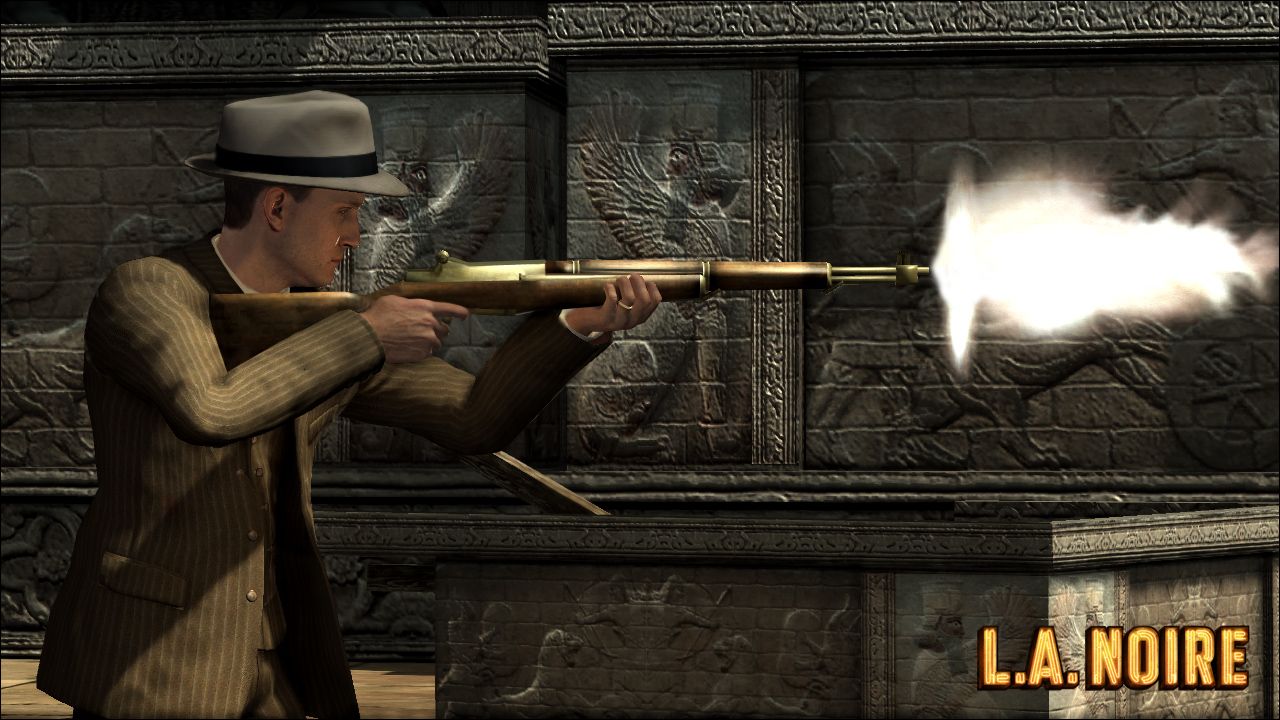 Detective L.A. Noire spara fucile, 1280x720 HD, PC Desktop