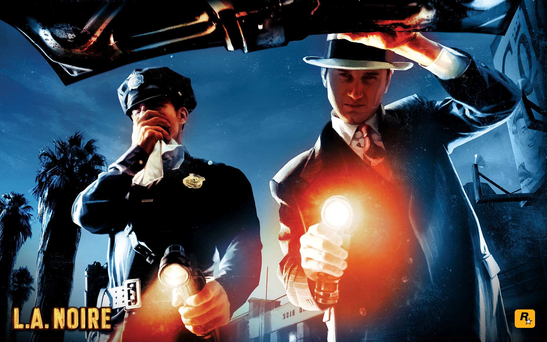 L.A. Noire poliziotti torce, 1920x1200 WUXGA, Laptop