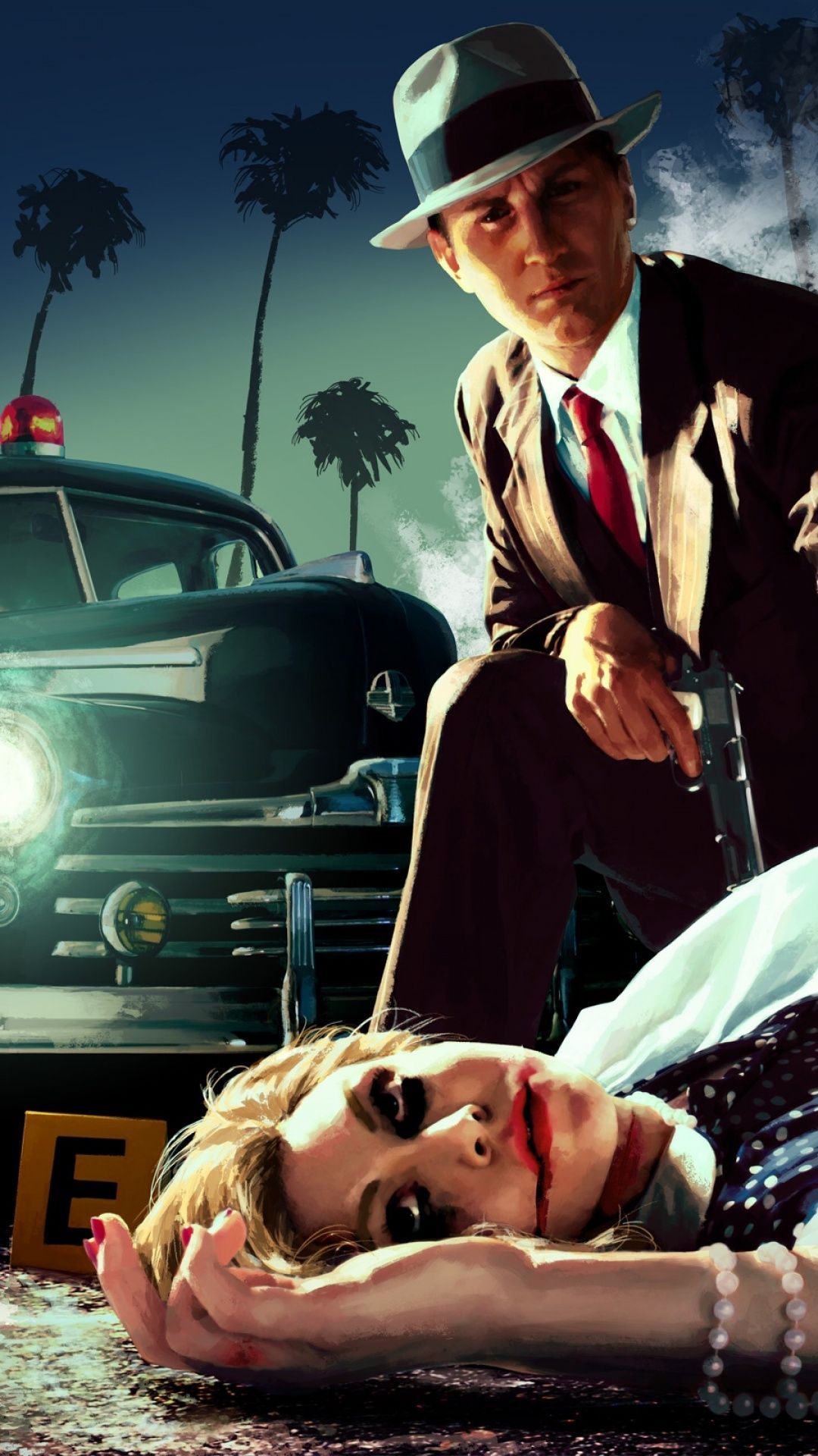L.A. Noire detective vittima, 1080x1920 Full HD Verticale, iPhone