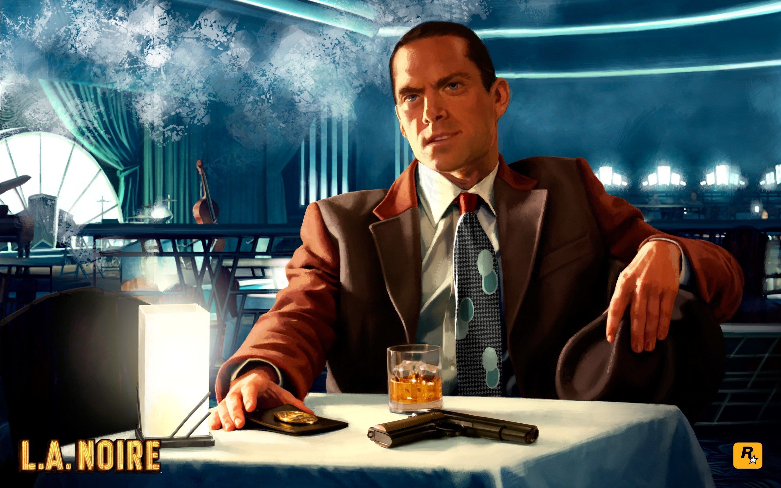 L.A. Noire uomo al tavolo, 2560x1600 2K+, MacBook Pro