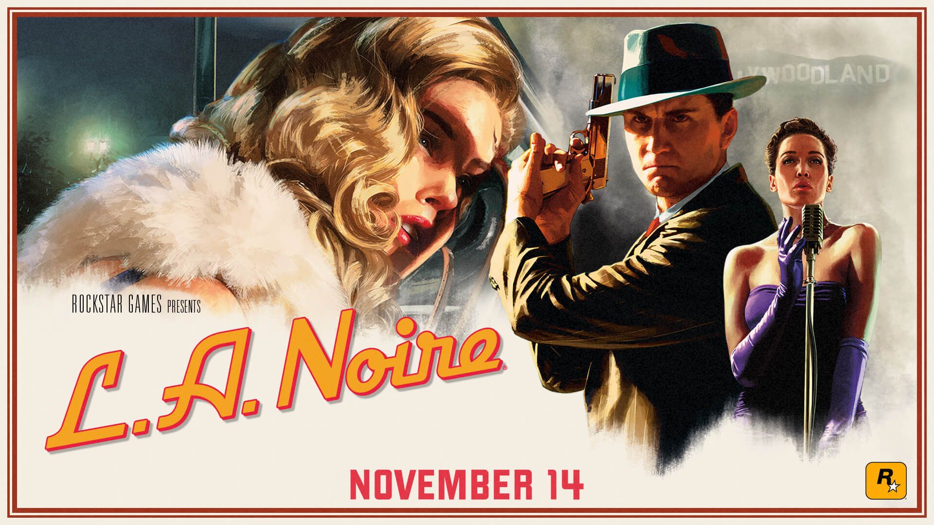 Poster L.A. Noire noir, 1920x1080 1080p, Desktop