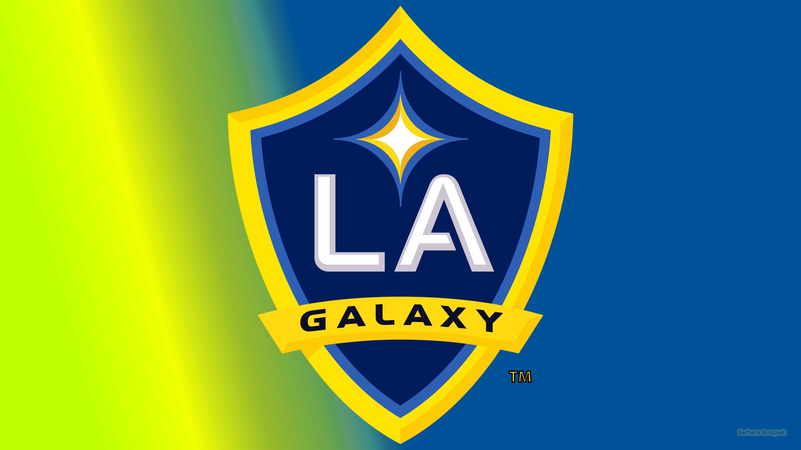 Logo LA Galaxy scudo blu, 2560x1440 2K QHD, PC