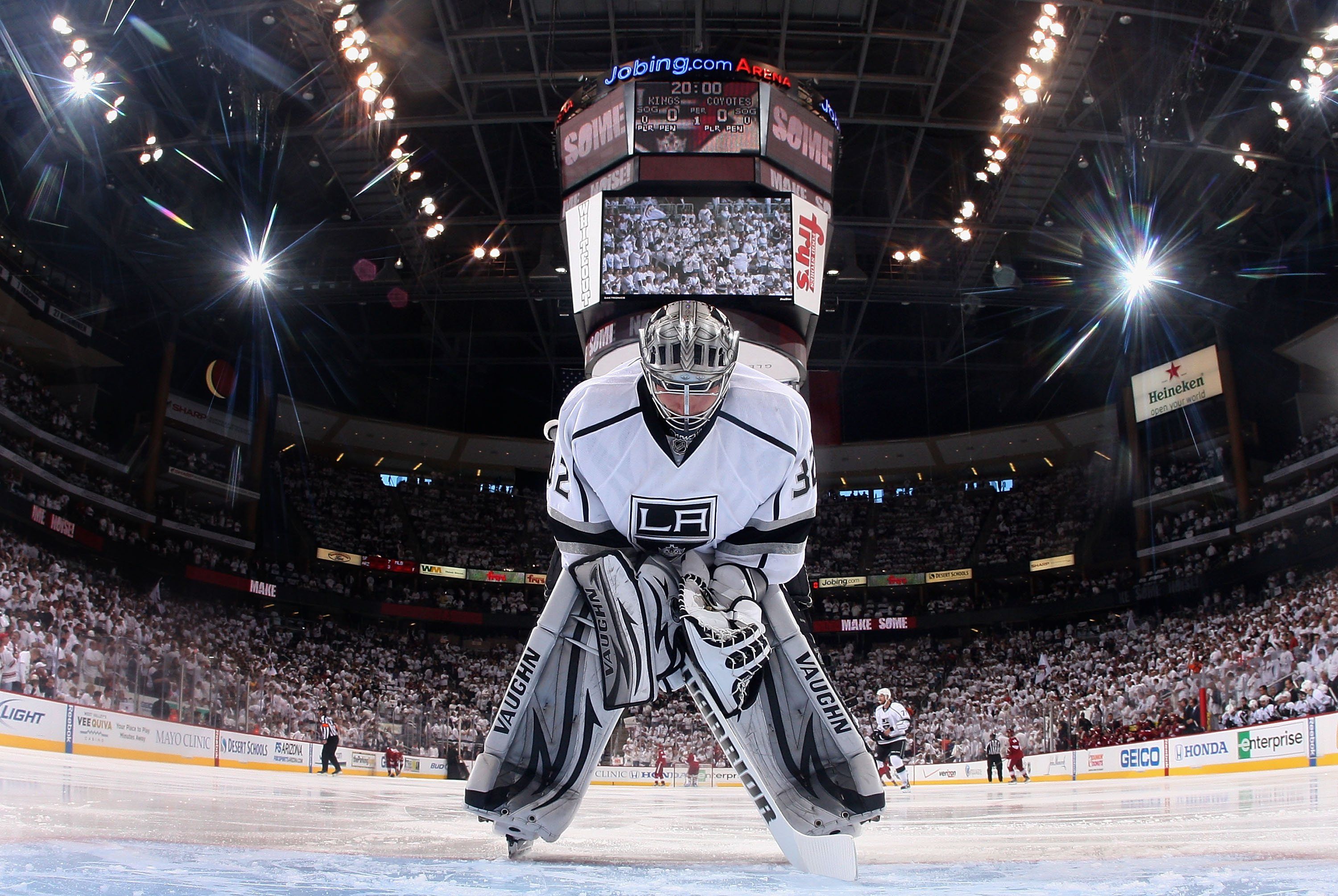 Portiere LA Kings hockey, 3000x2010 2K, Monitor Gaming