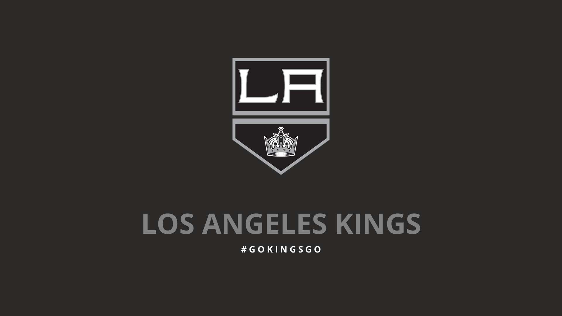 Logo LA Kings, skyline notturno, 1920x1080 1080p, Desktop