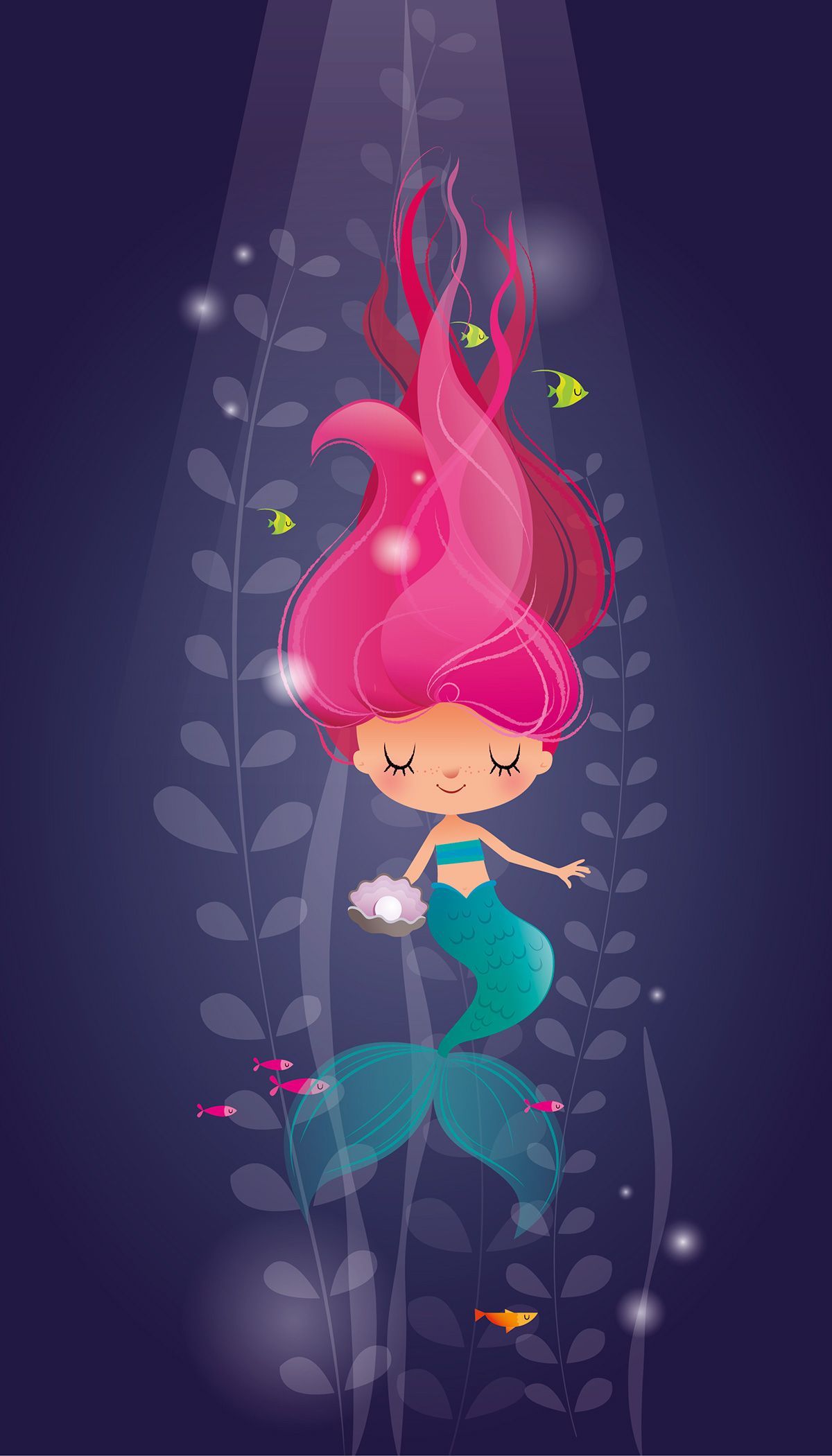 Ariel sirenetta artwork blu, 1545x987 720p, Laptop