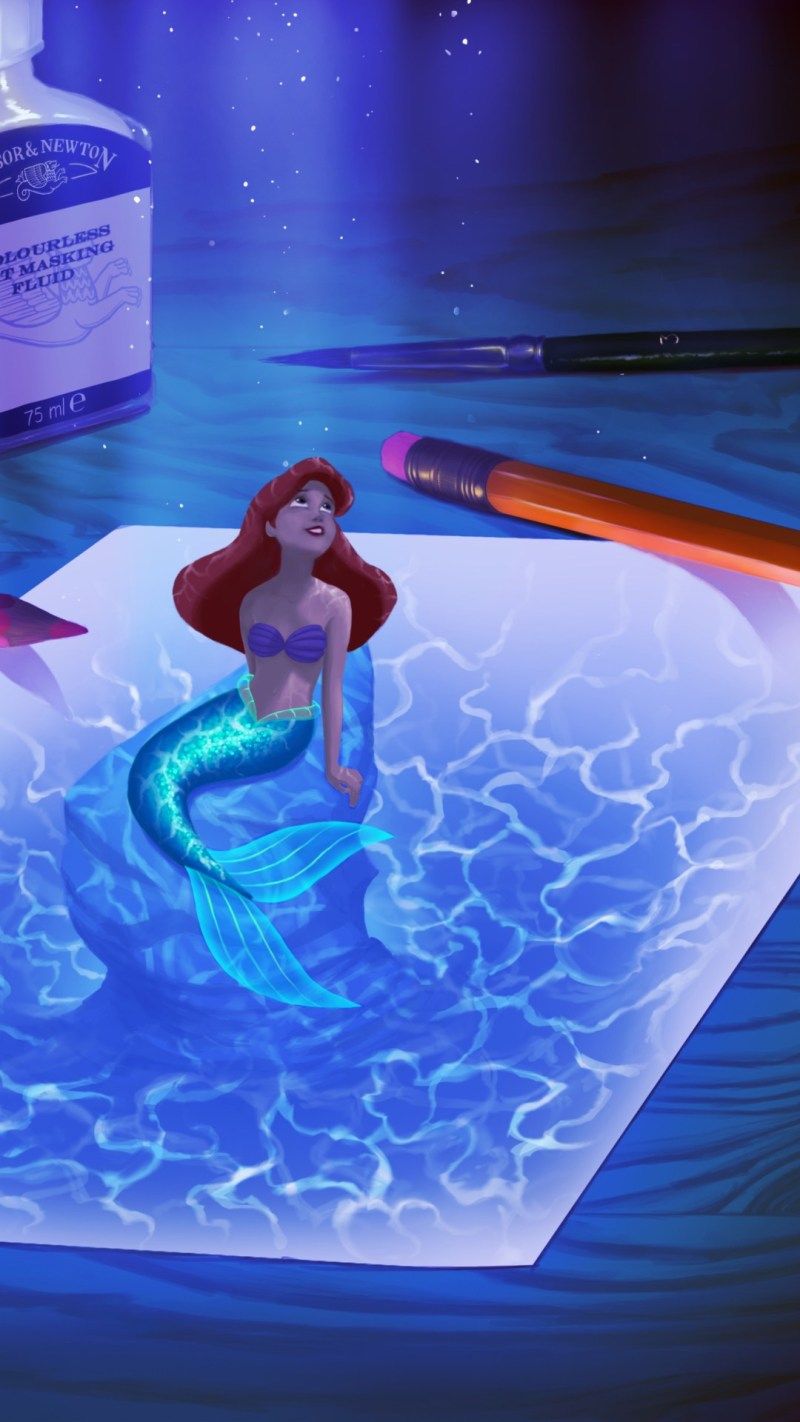 Sirenetta silhouette luna stellata, 736x1163 Verticale, iPhone Air