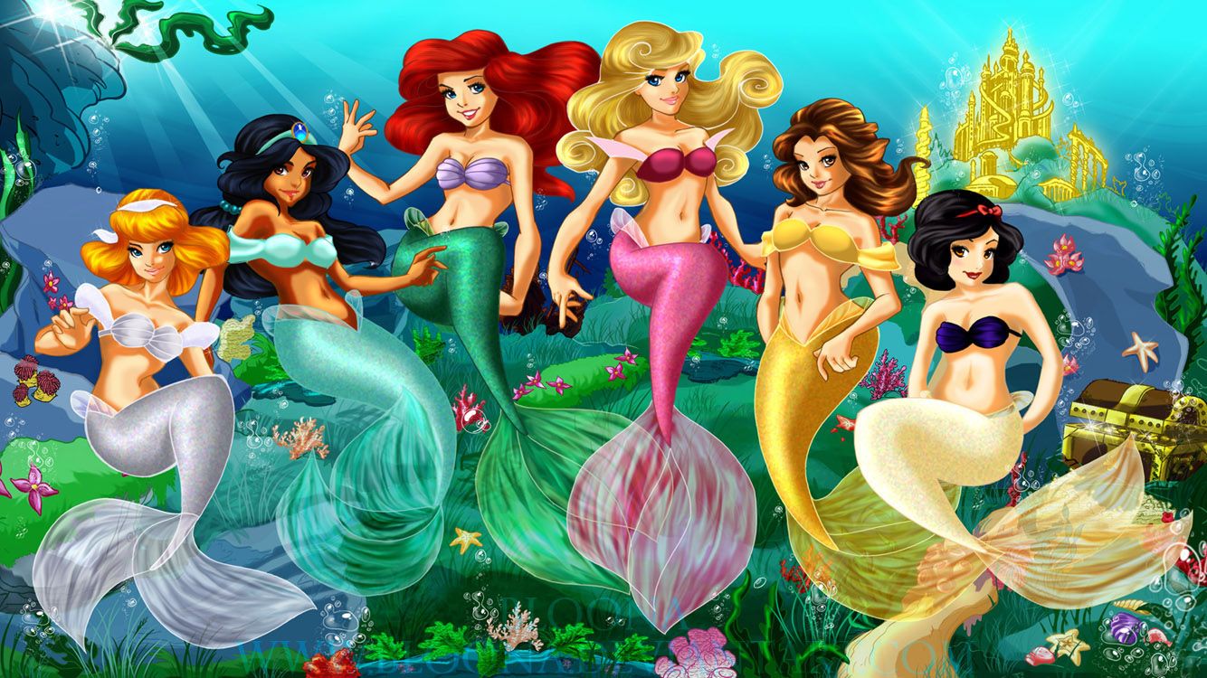 Ariel La Sirenetta con Sebastian e Flounder, 1024x768 HD, PC Desktop