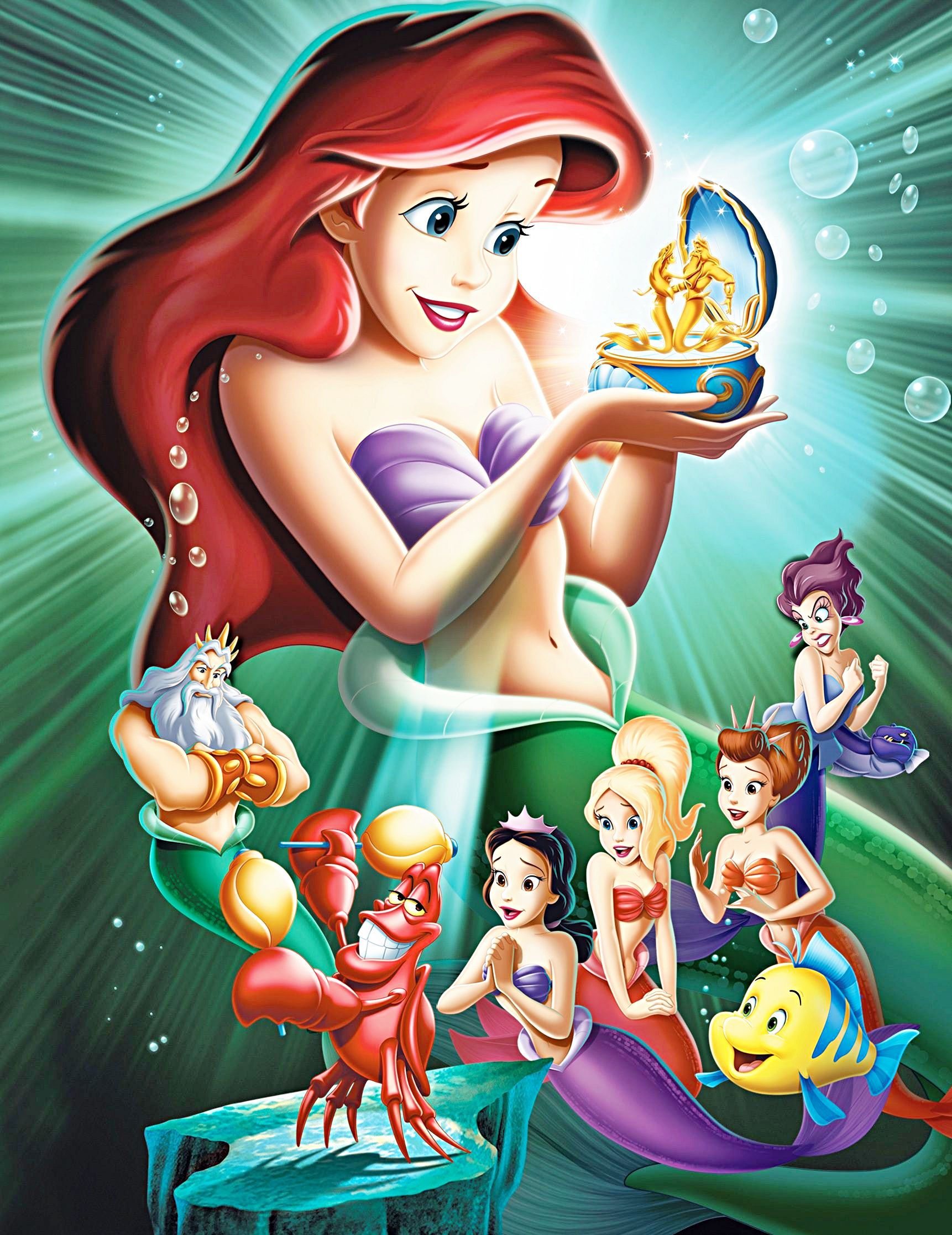 Principesse Disney sirene subacquee, 1334x750 HD, Desktop