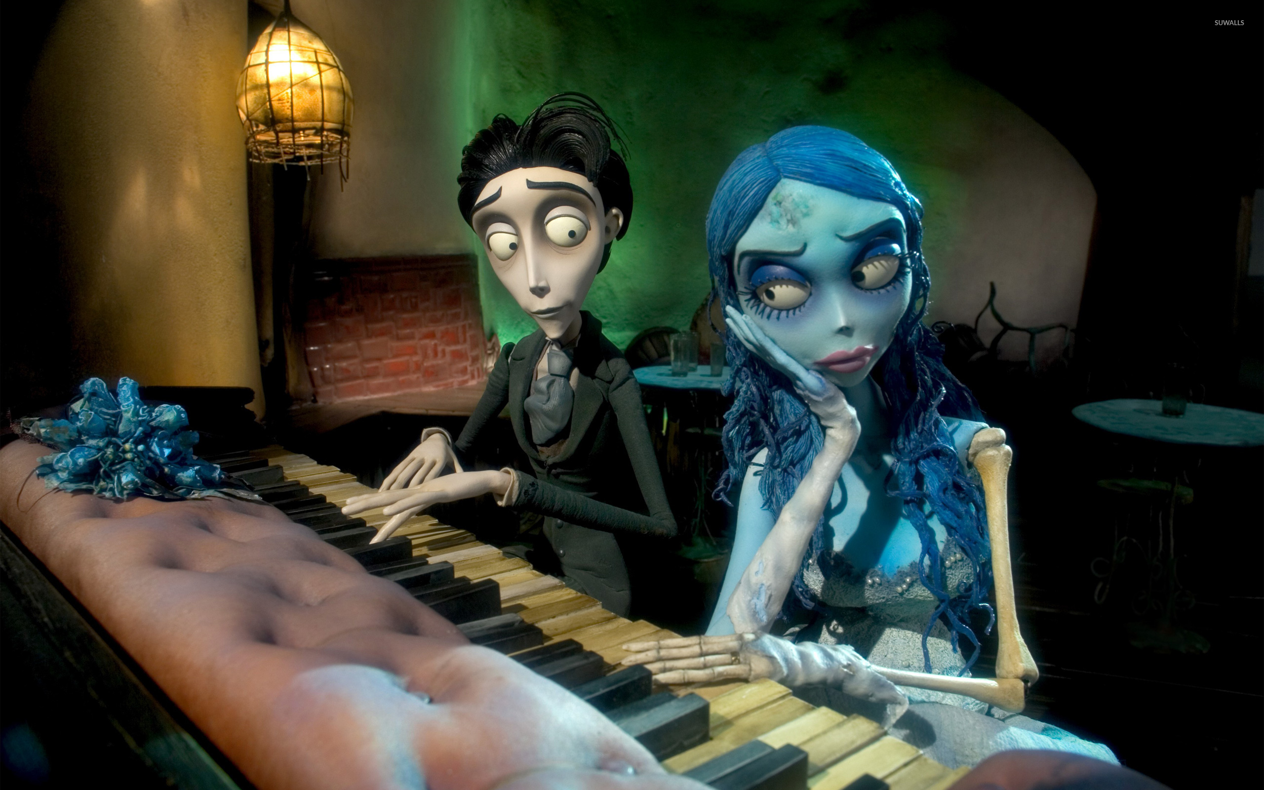 Sposa Cadavere pianoforte scena, 2560x1600 2K+, Desktop