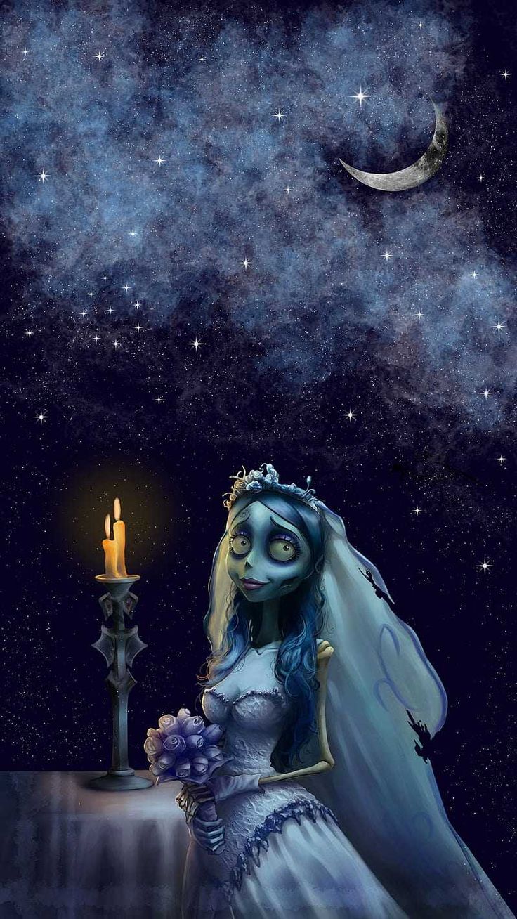 Sposa Cadavere notte stellata, 736x1308 Full HD Verticale, Google Pixel