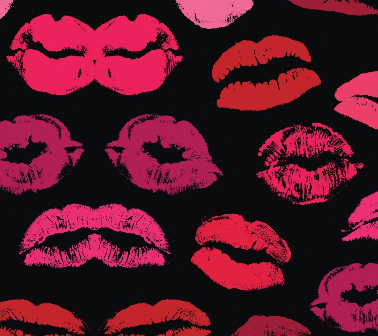 Labbra rosse e rosa pop art, 1440x1280 720p, Laptop