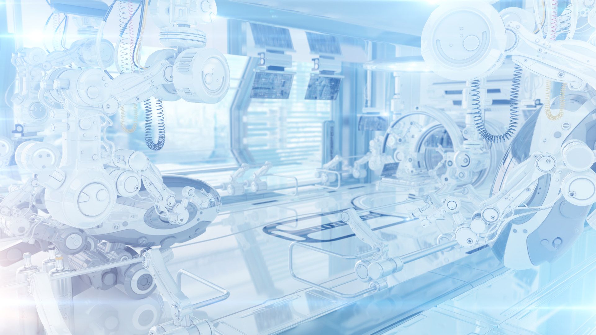Laboratorio scientifico astratto blu, 1920x1080 1080p, Laptop