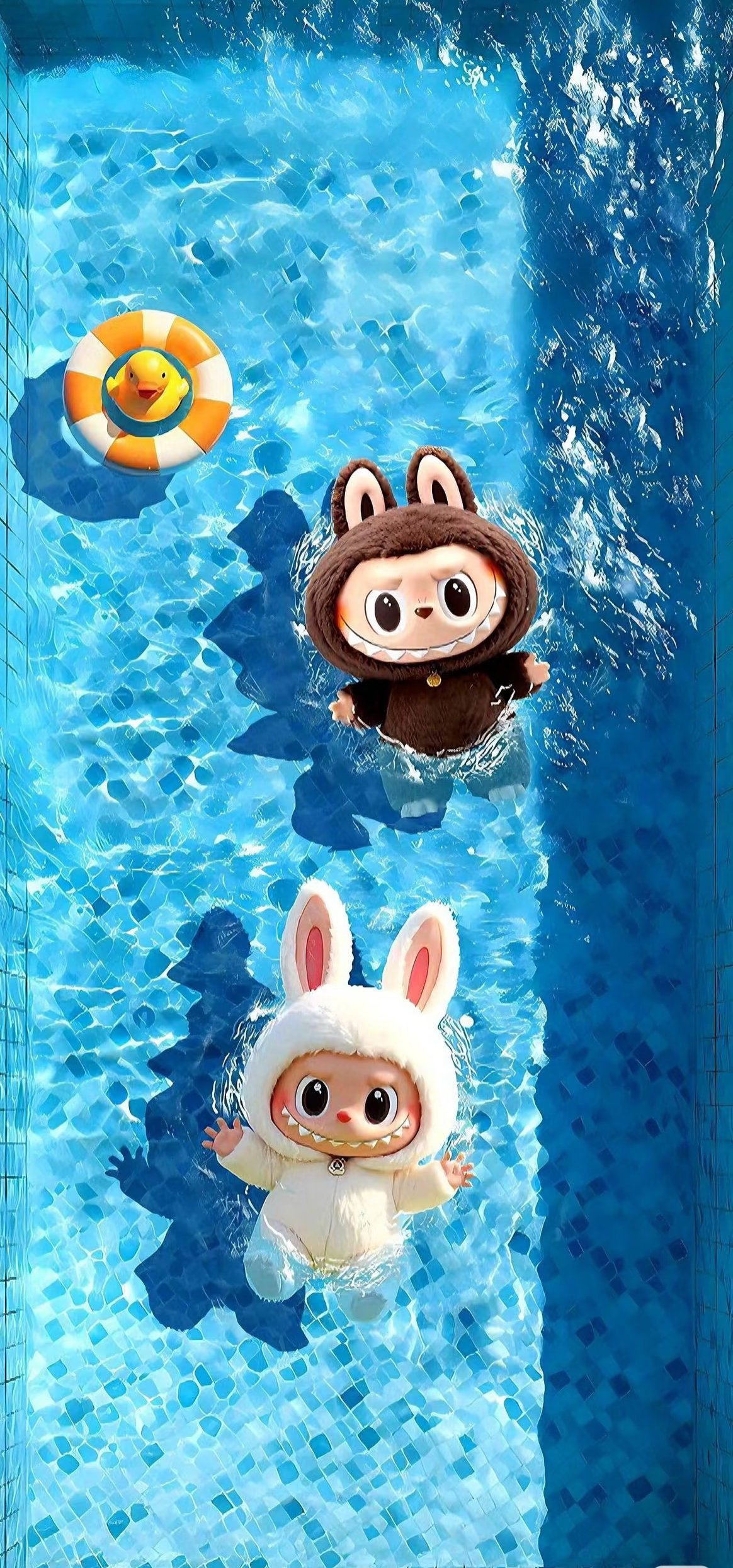 Labubu costumi piscina, 1164x2491 Full HD Verticale, Google Pixel