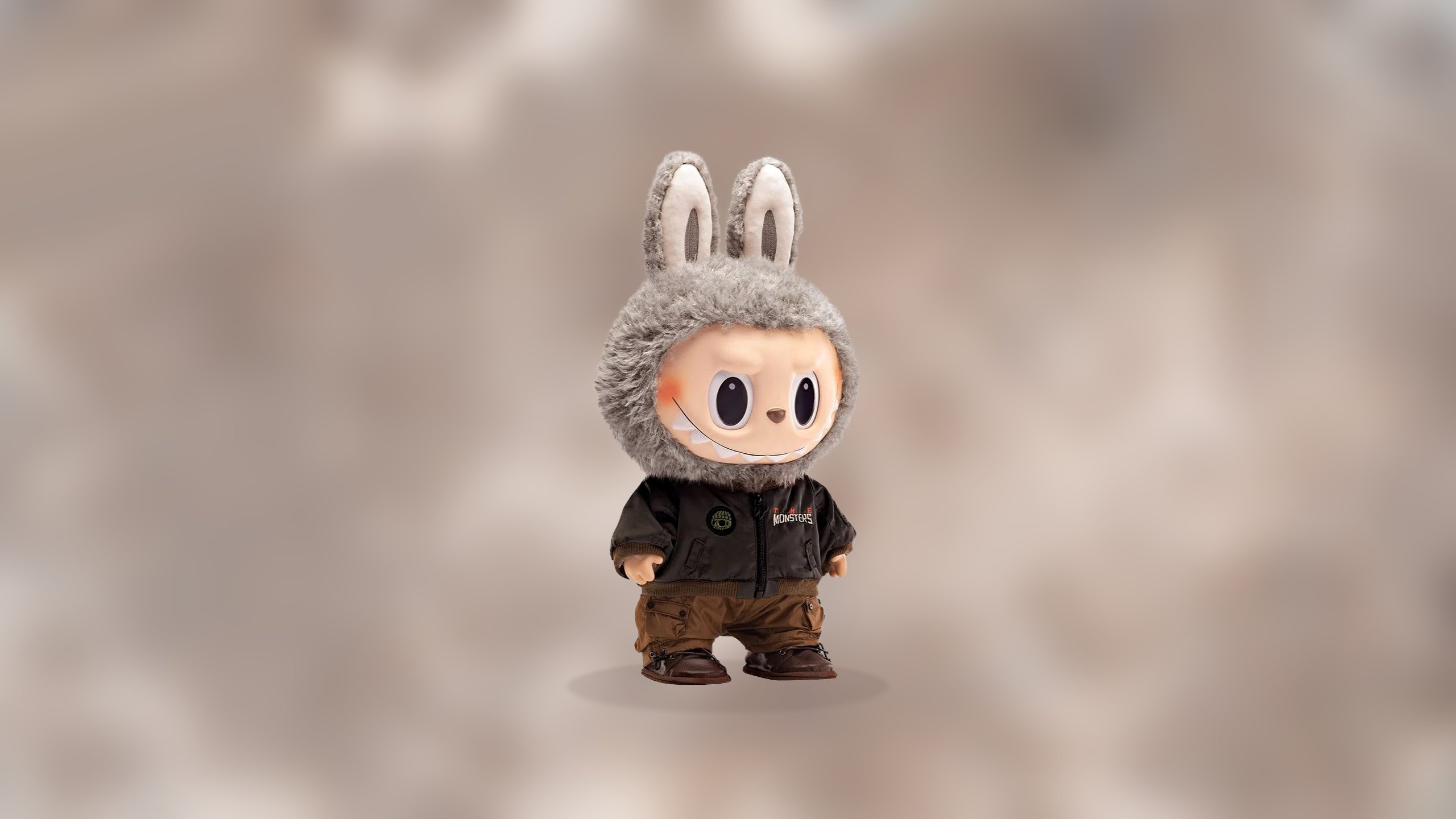 Labubu costume coniglio grigio, 2560x1440 1440p, Desktop