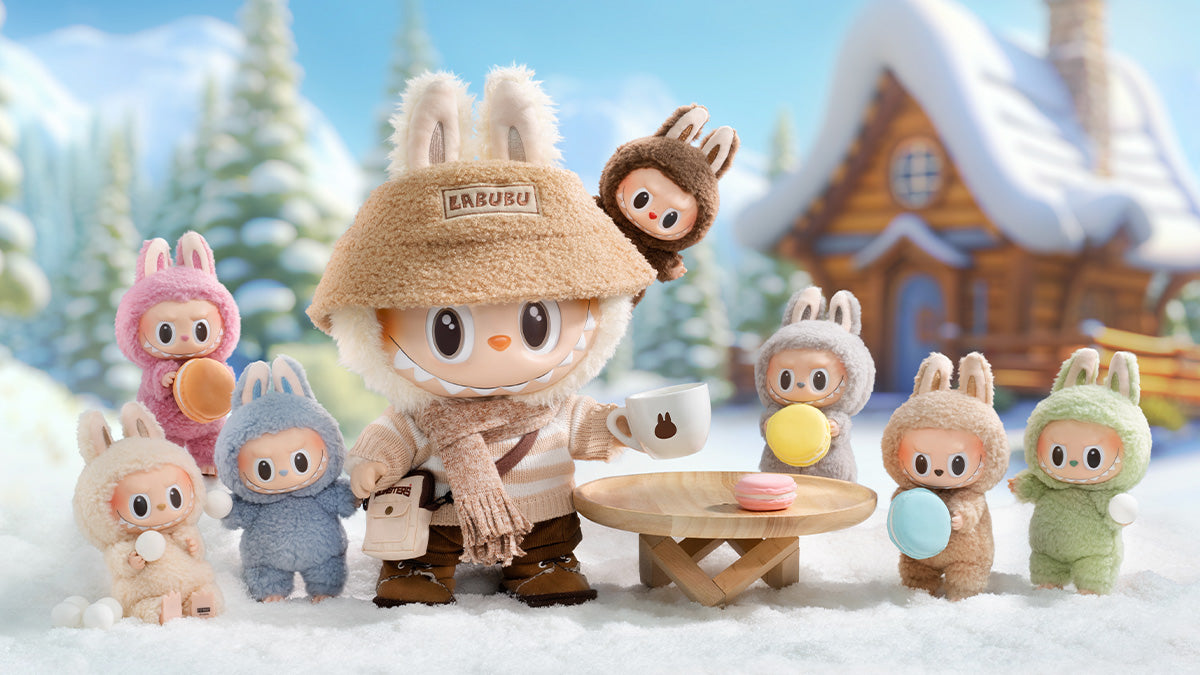 Labubu peluche neve invernale, 1200x675 HD, Laptop