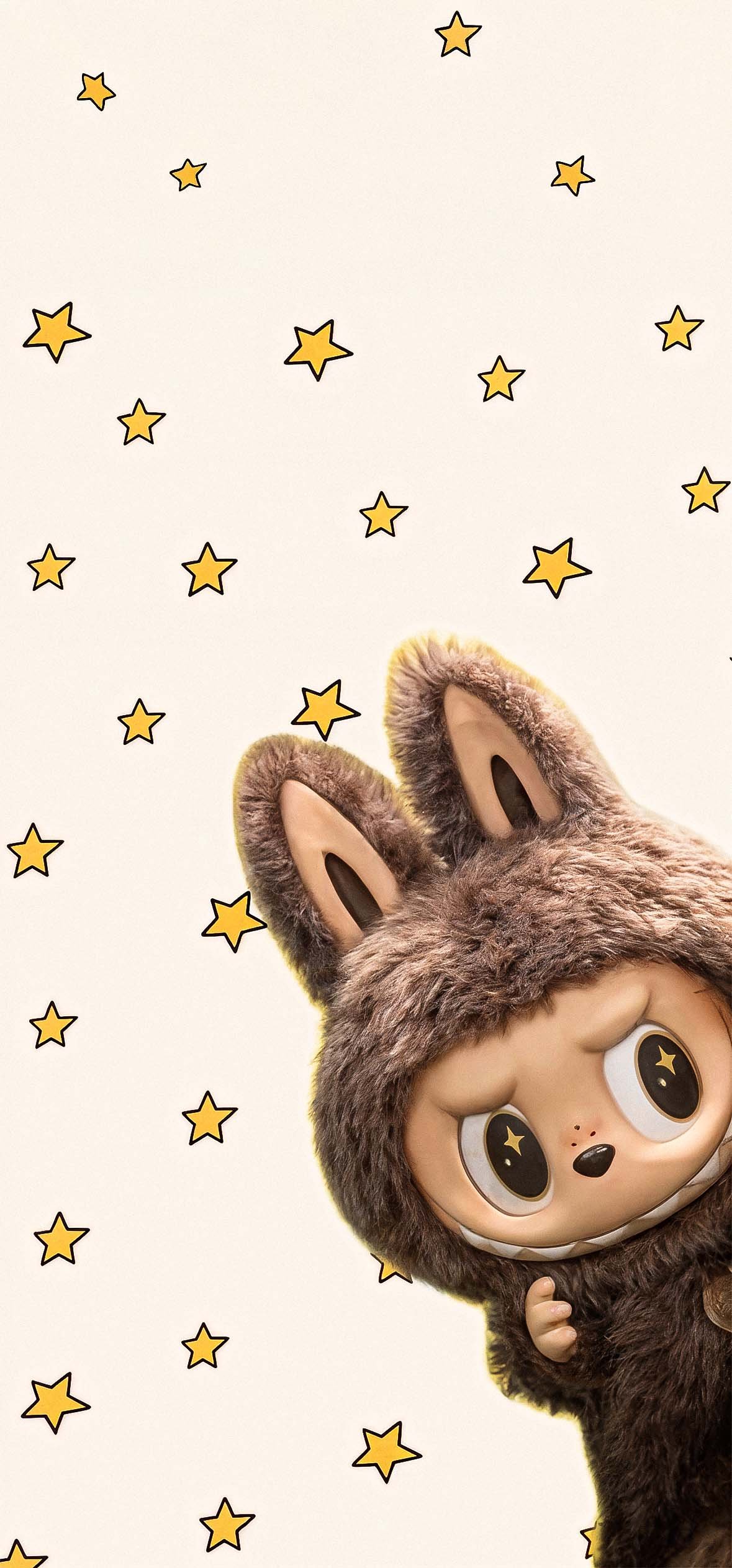 Labubu peluche con stelle, 1179x2526 Verticale, Telefono
