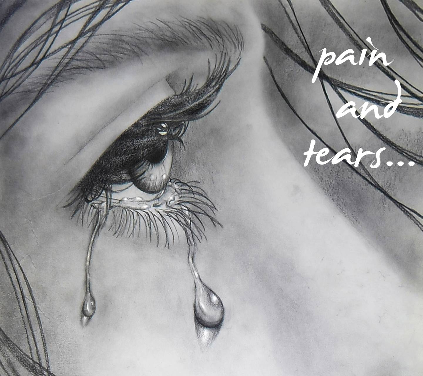 Occhio disegnato con lacrime, 1440x1280 720p, Laptop