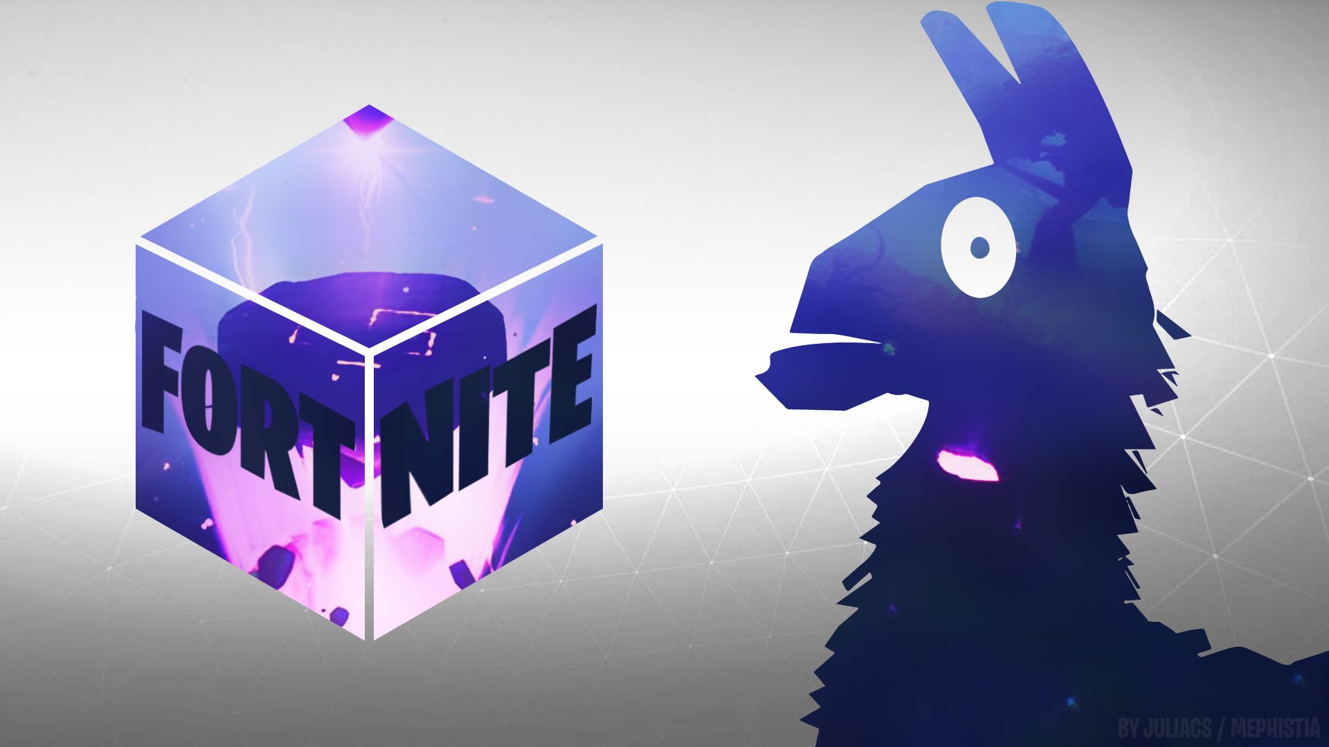 Lama neon Fortnite, 1920x1080 Full HD, Laptop
