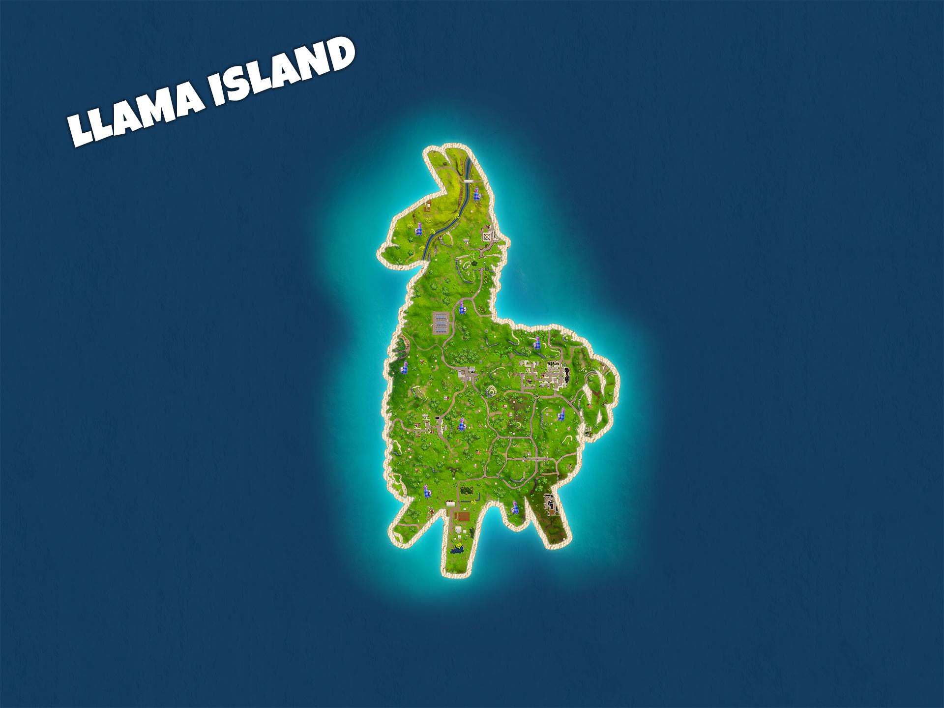 Lama viola Fortnite low-poly, 1280x720 720p, iMac